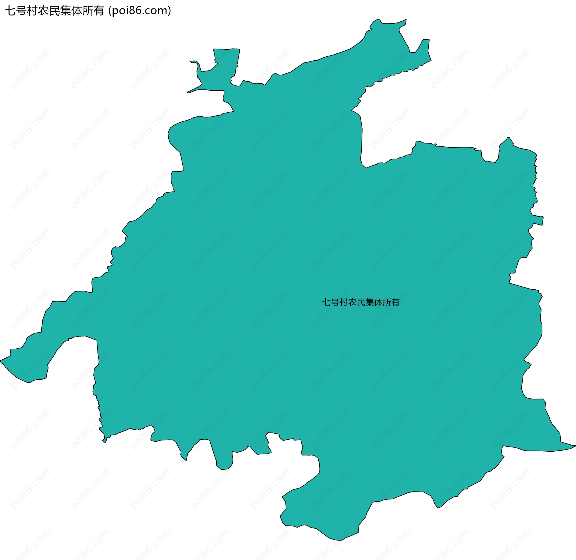 七号村农民集体所有边界地图
