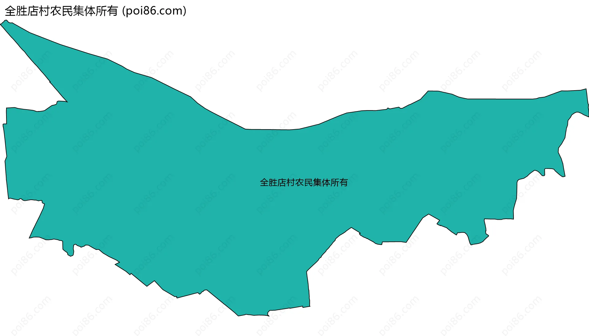 全胜店村农民集体所有边界地图