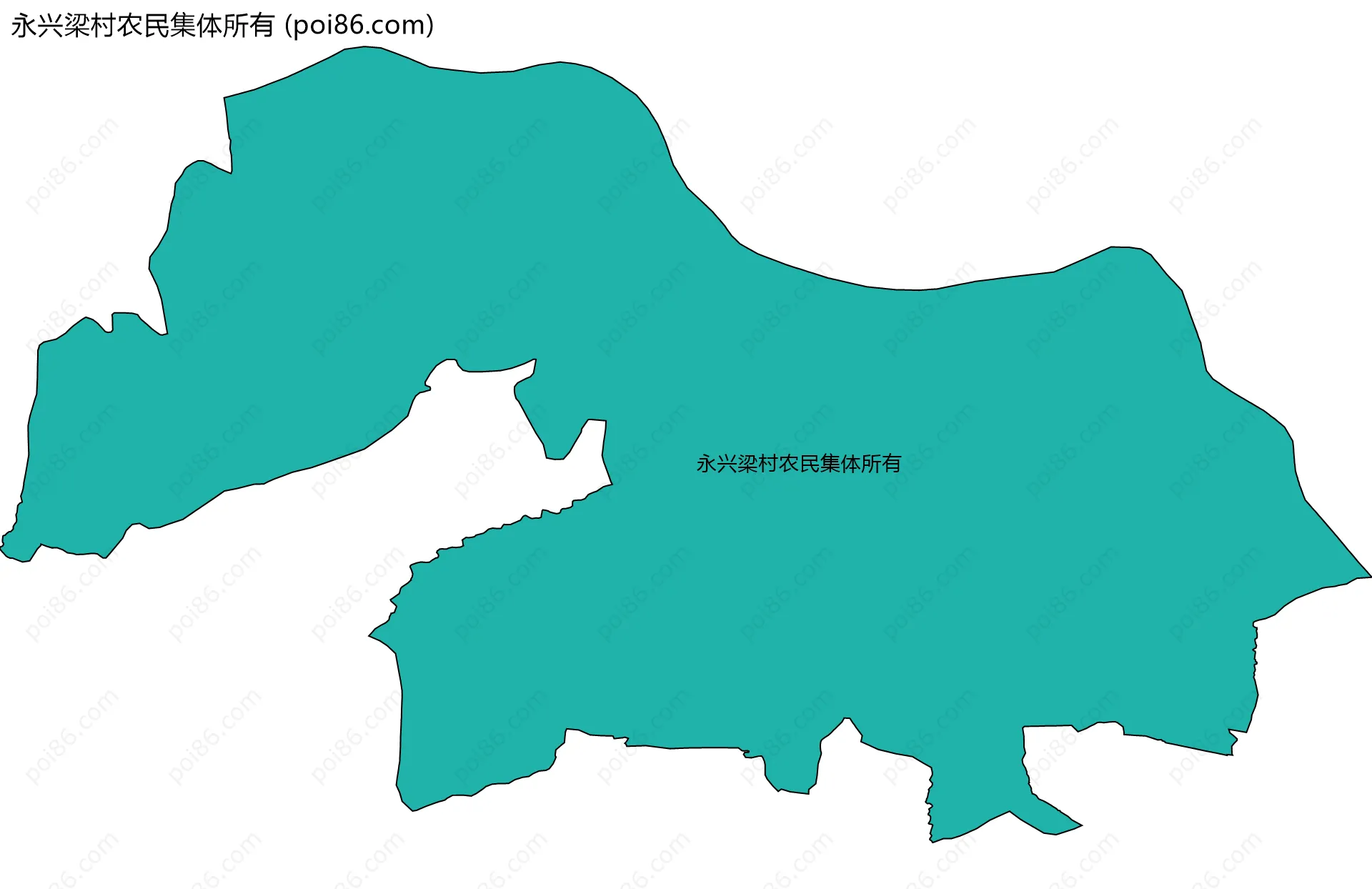 永兴梁村农民集体所有边界地图