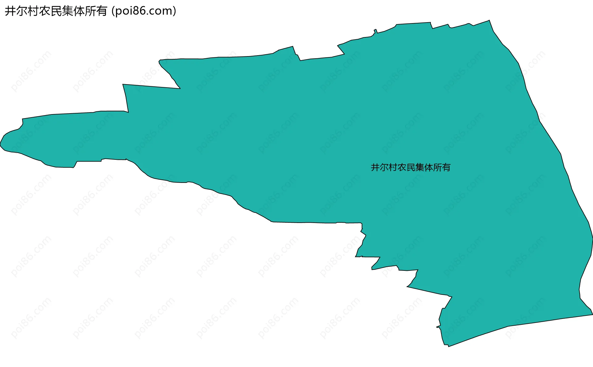 井尔村农民集体所有边界地图