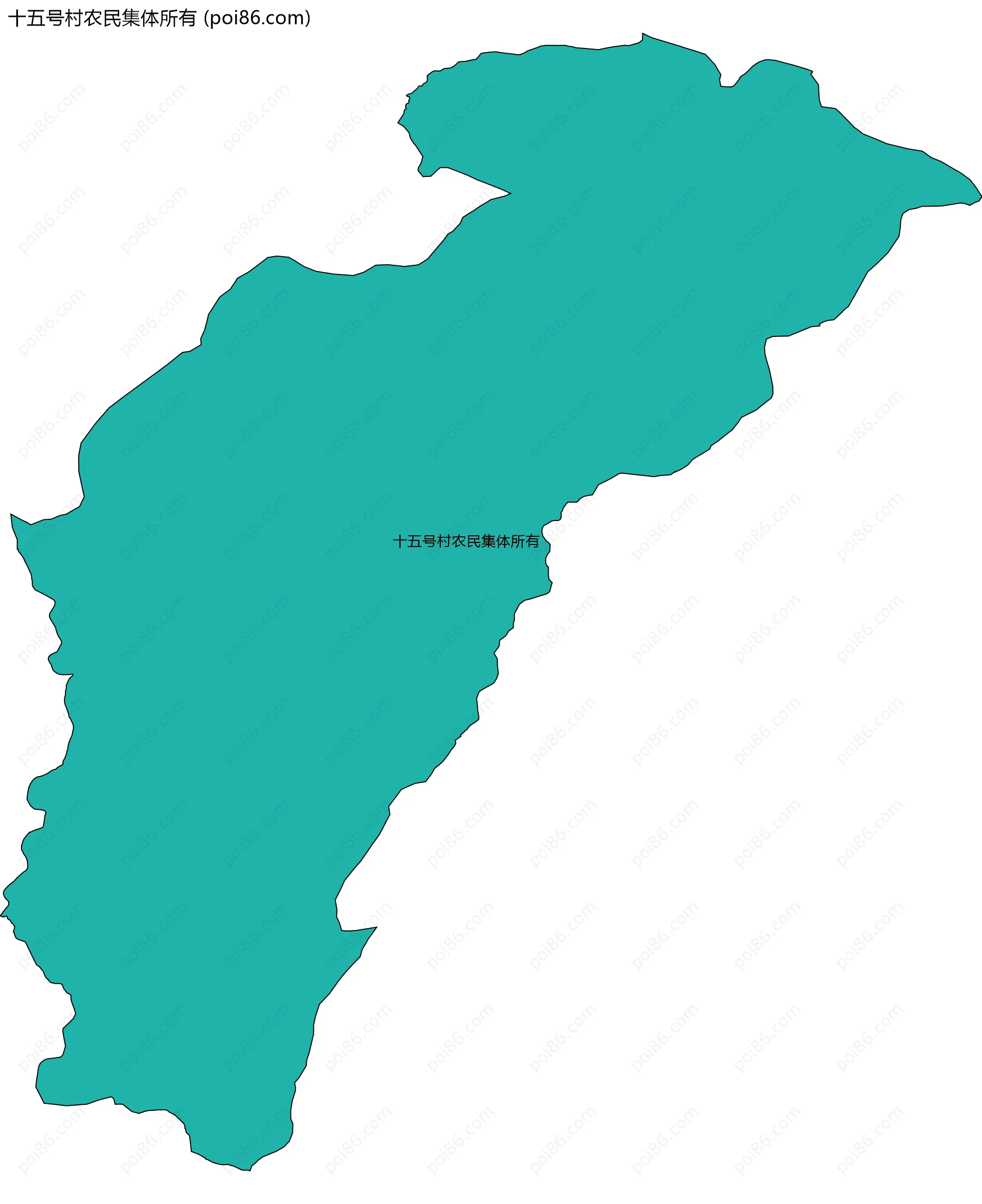 十五号村农民集体所有边界地图