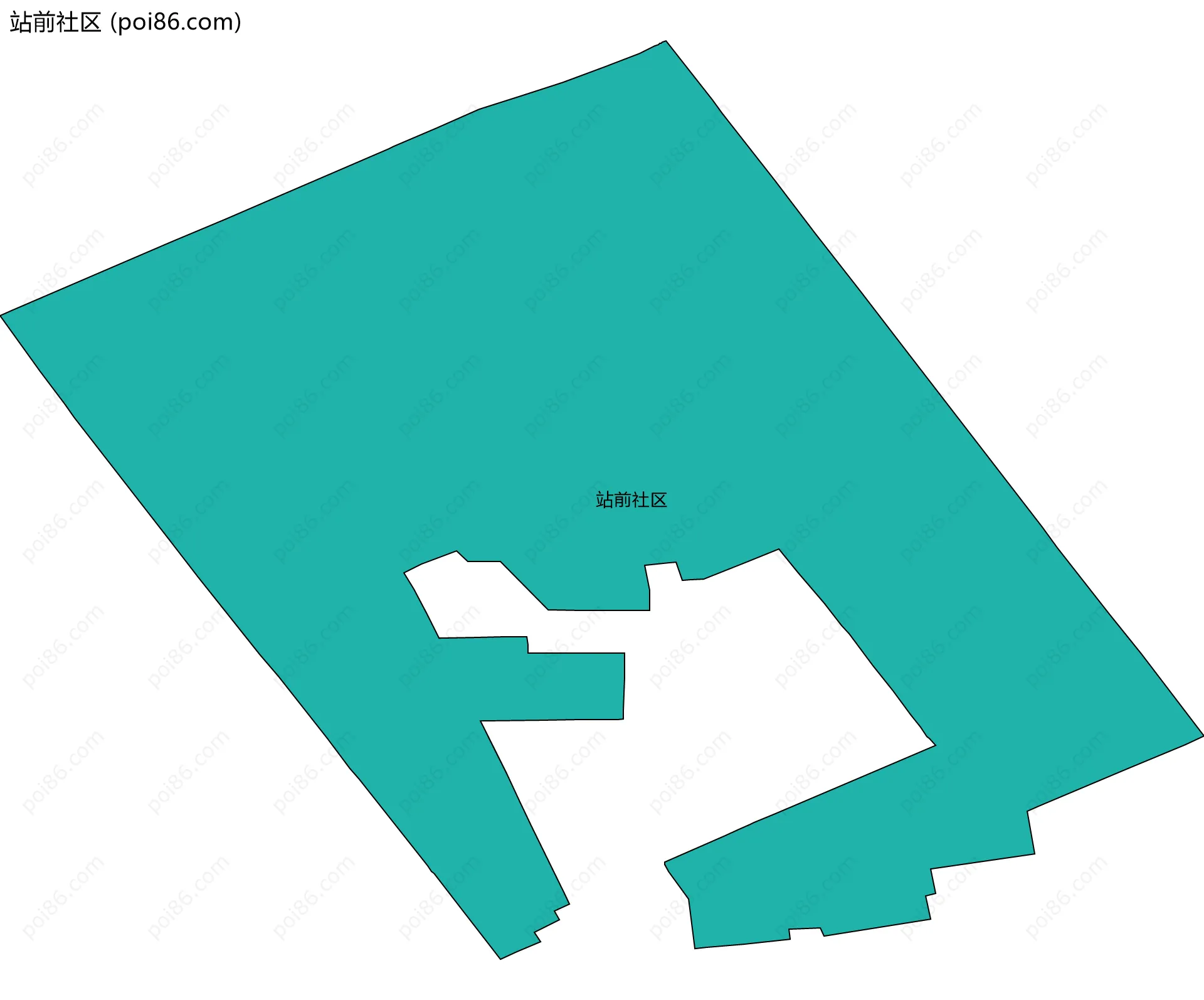 站前社区边界地图