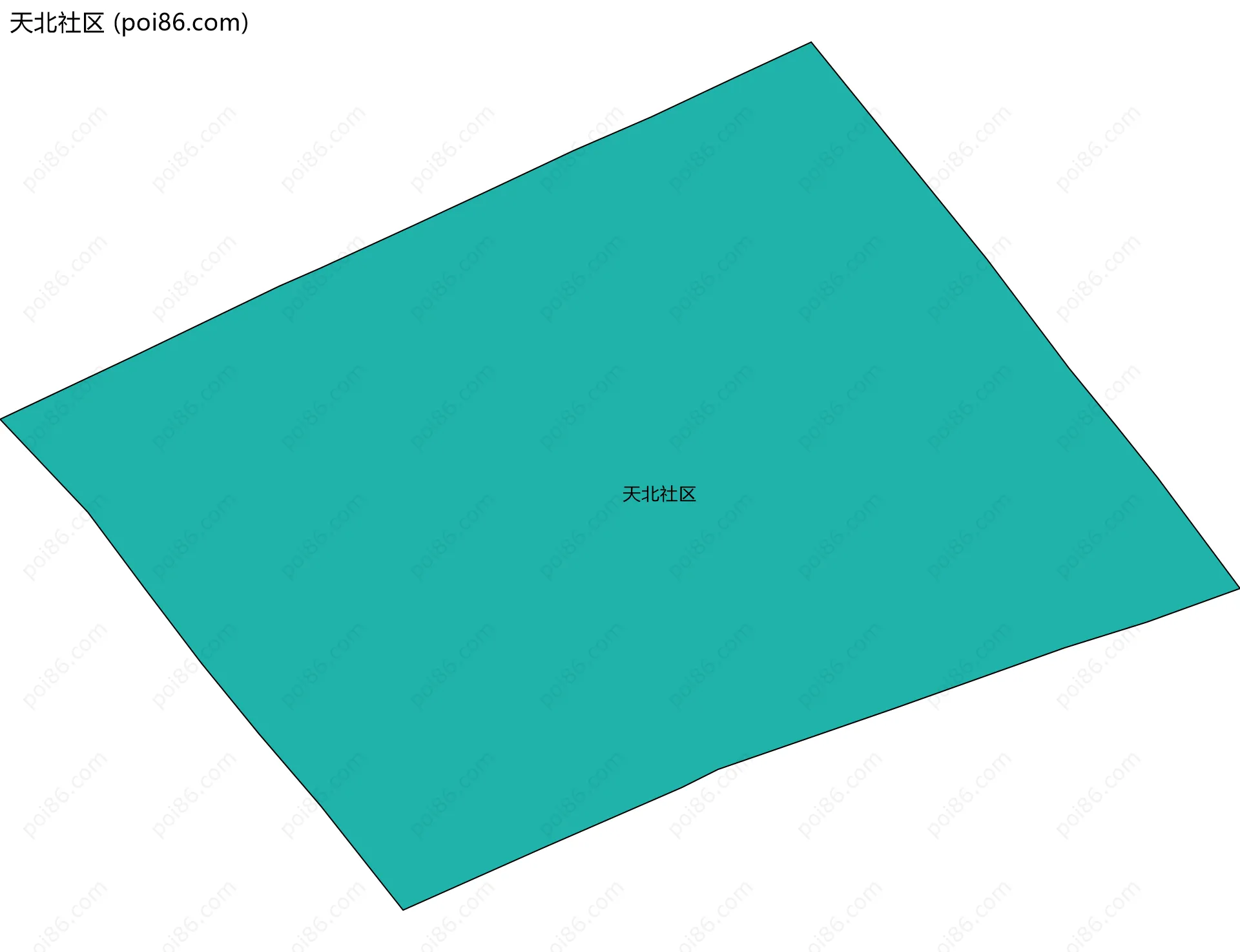 天北社区边界地图