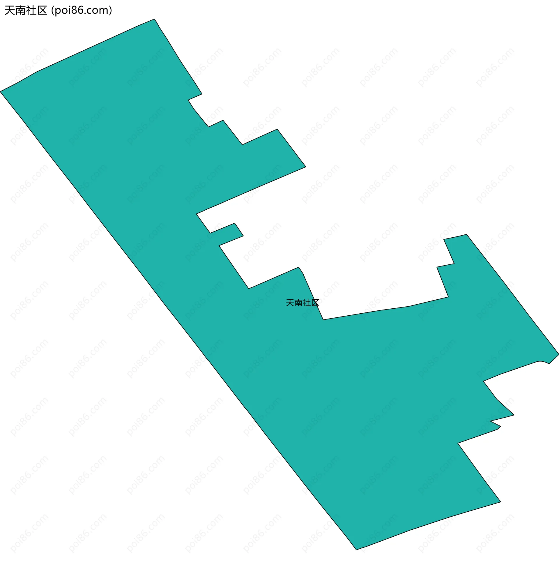 天南社区边界地图