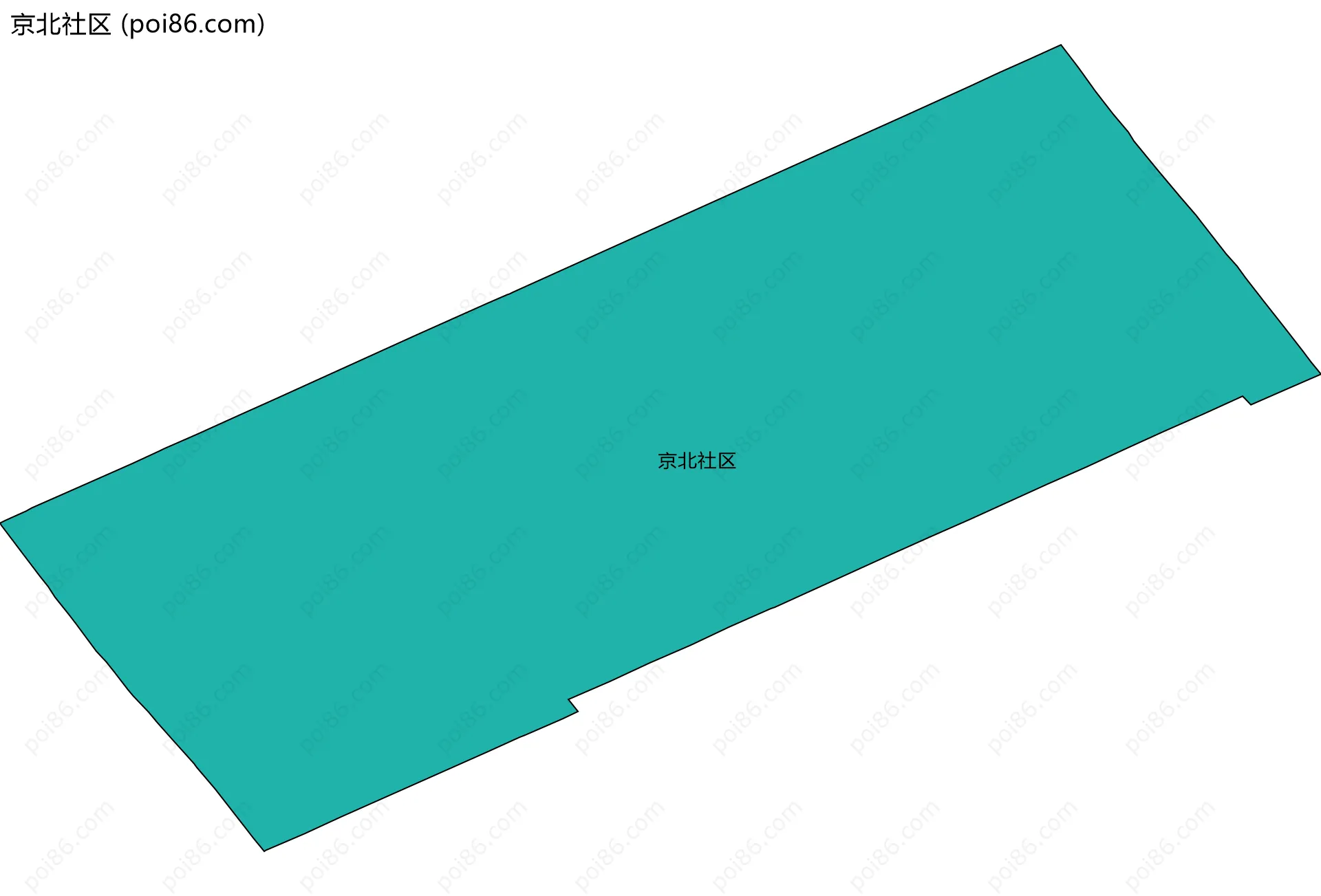 京北社区边界地图