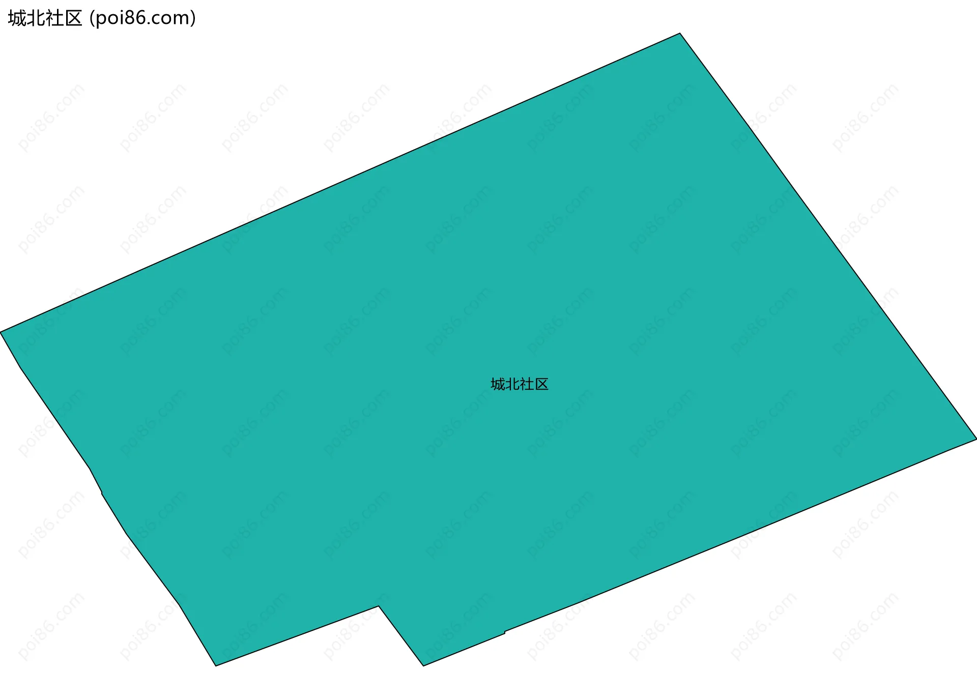 城北社区边界地图