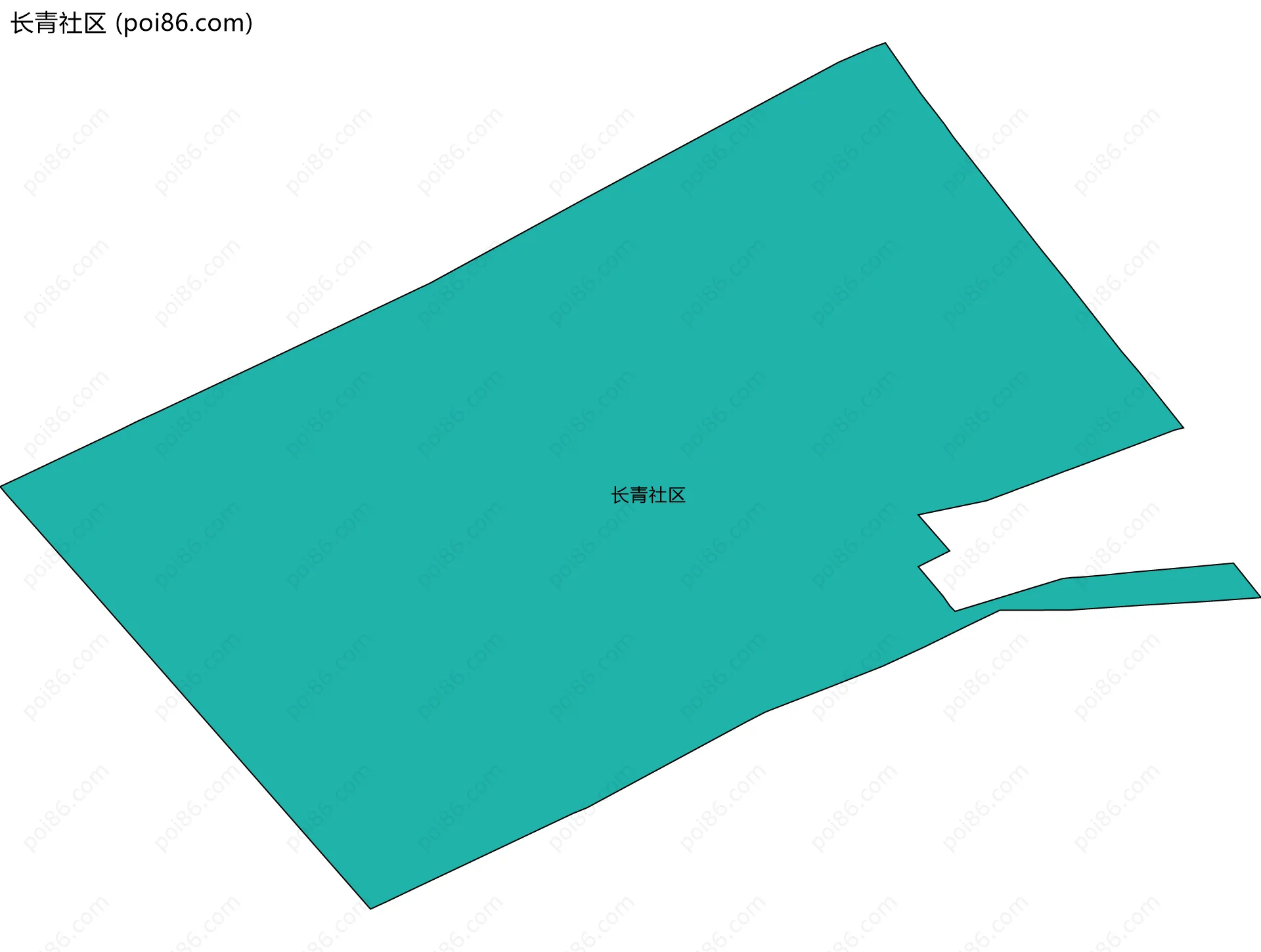 长青社区边界地图
