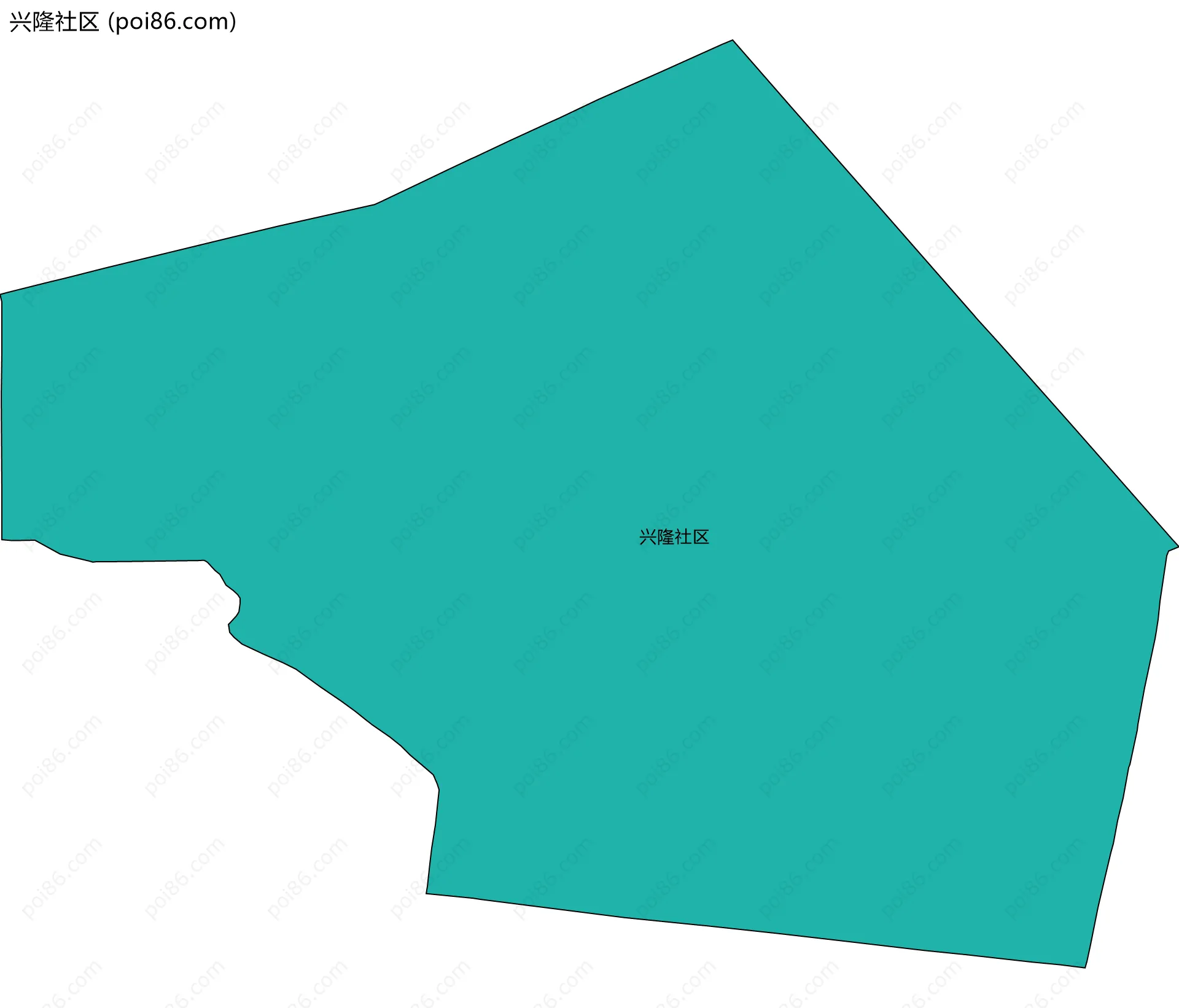 兴隆社区边界地图
