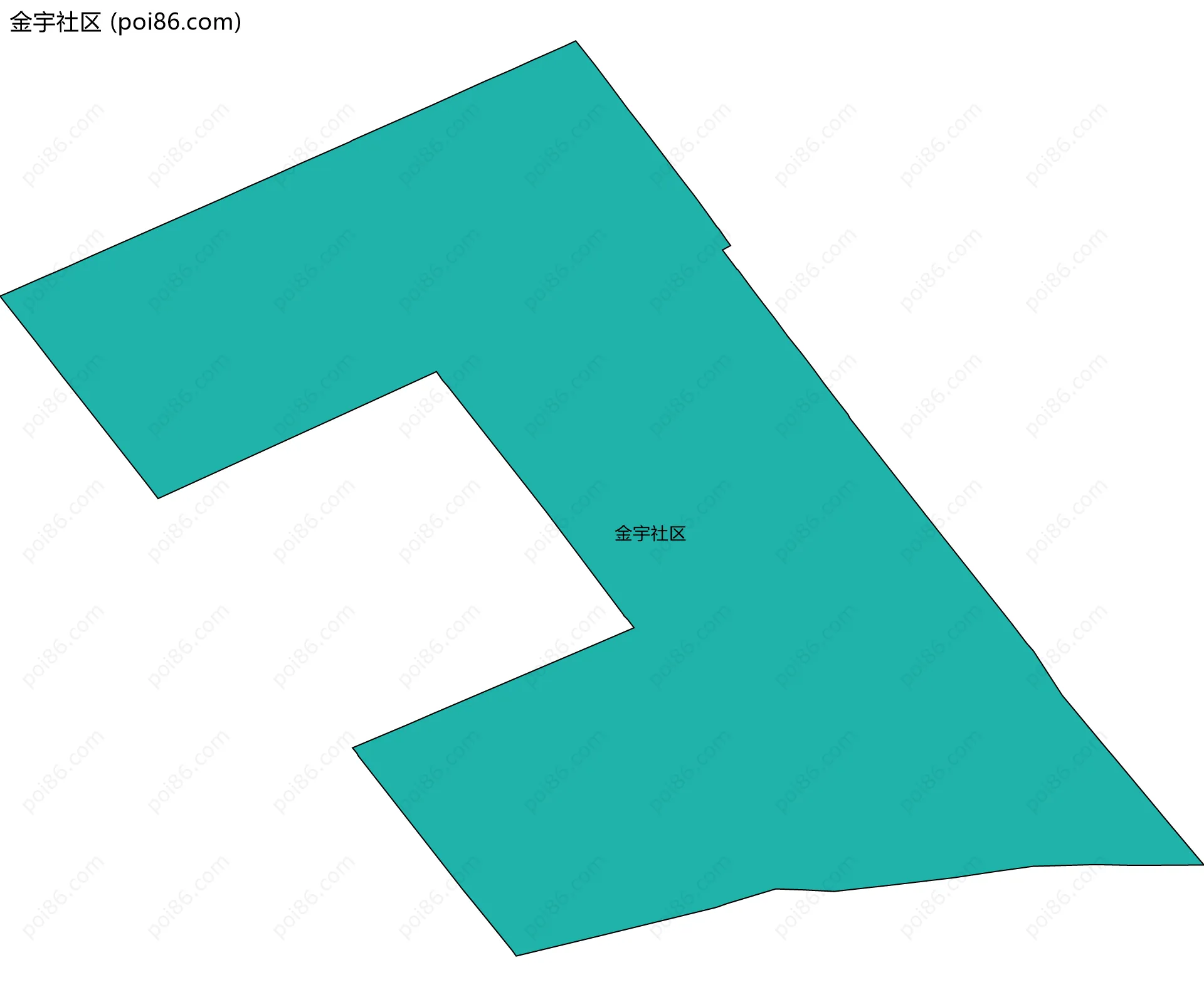 金宇社区边界地图