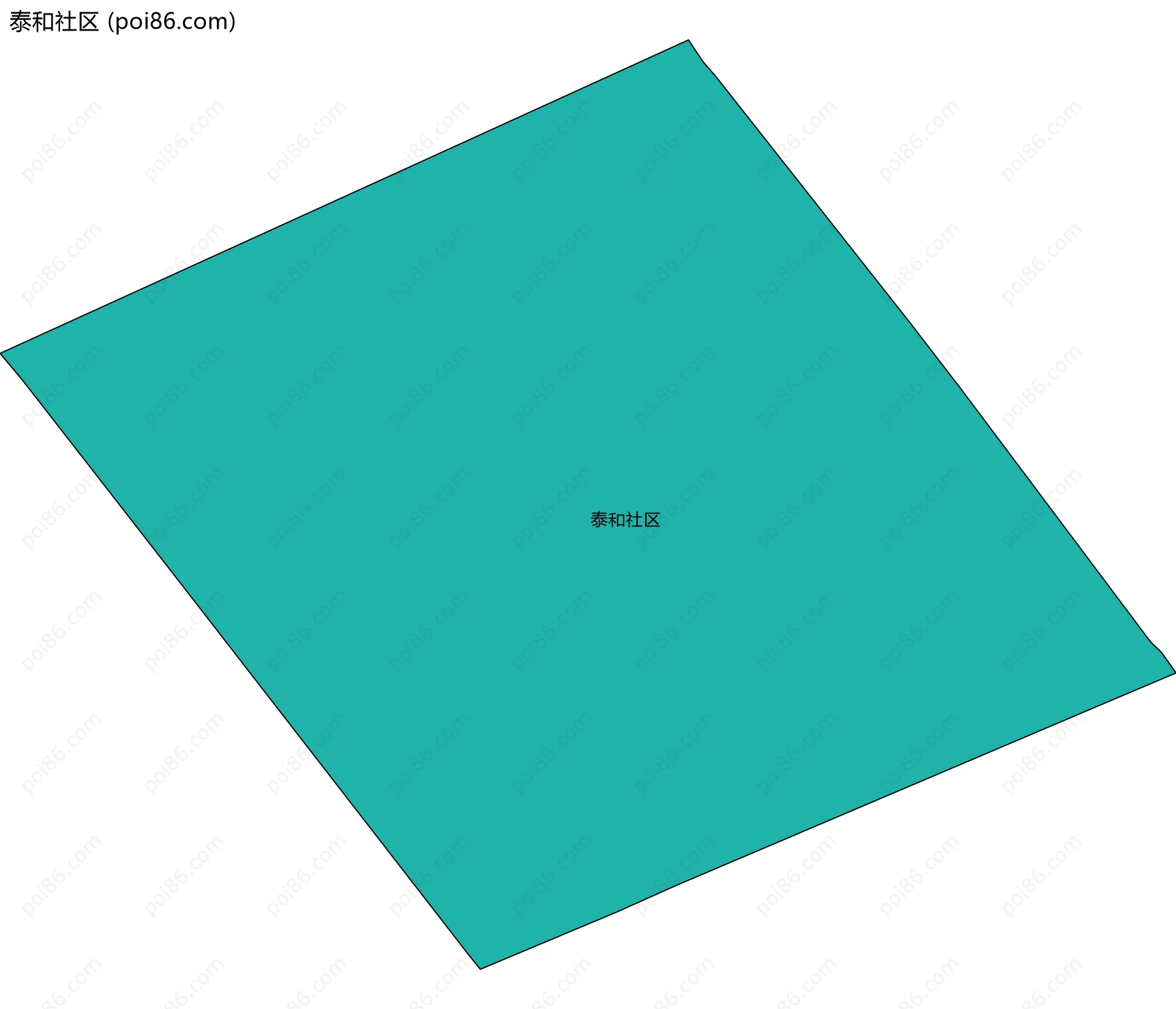 泰和社区边界地图