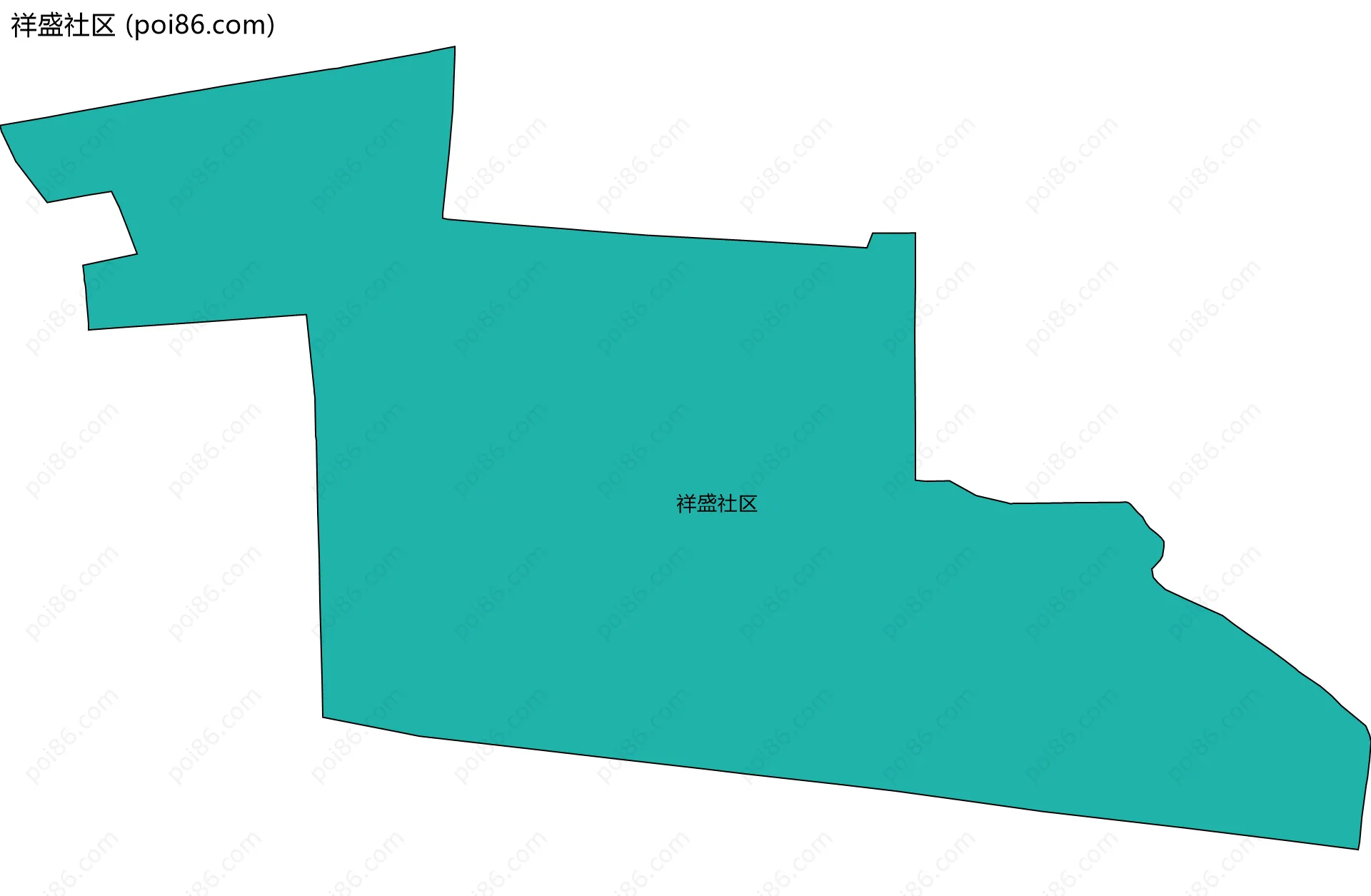 祥盛社区边界地图