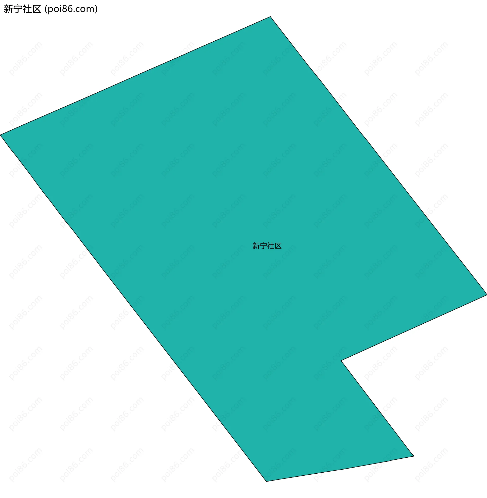 新宁社区边界地图