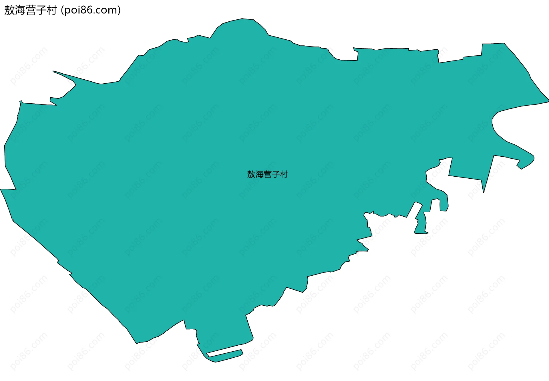 敖海营子村边界地图