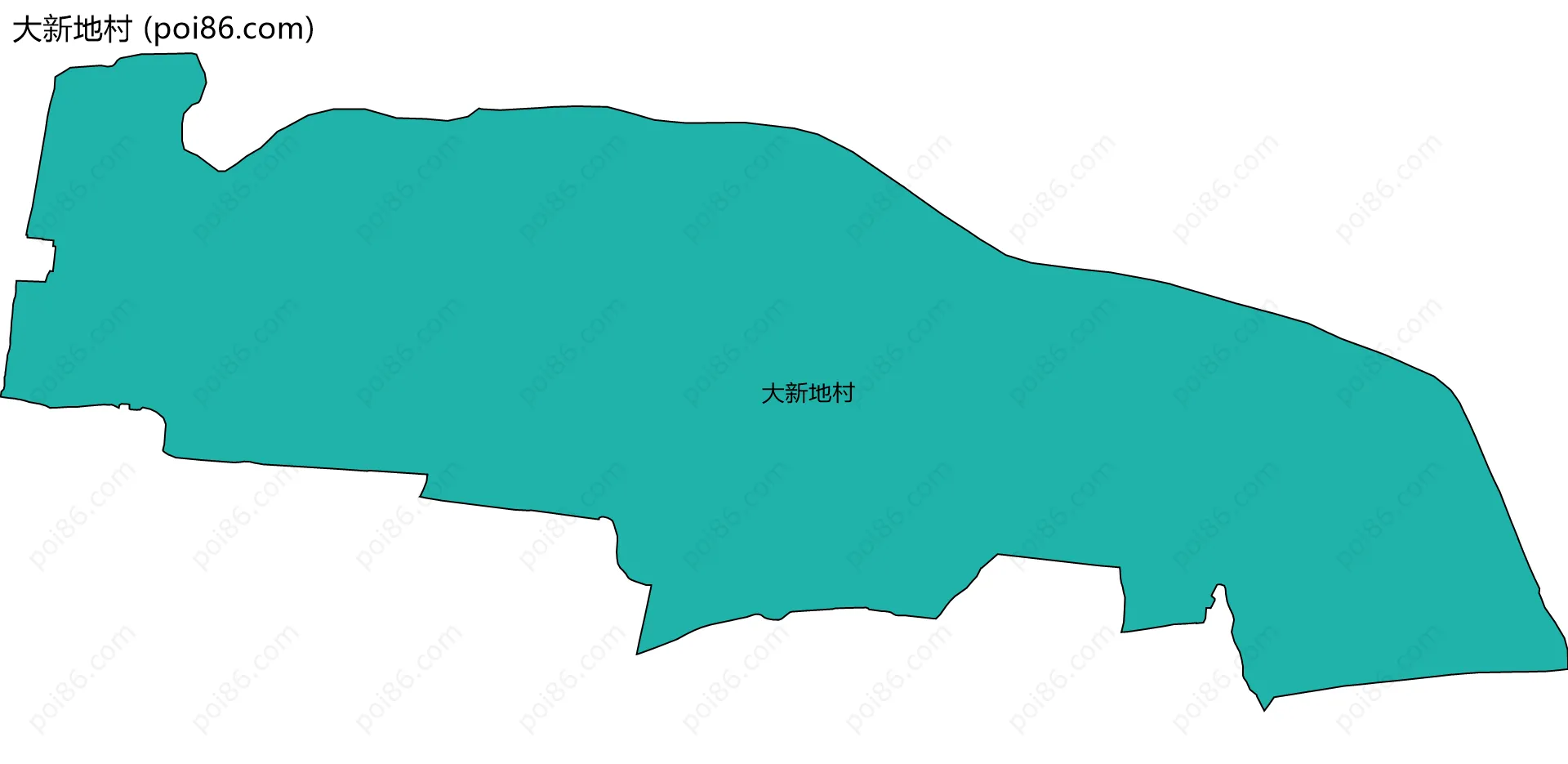 大新地村边界地图