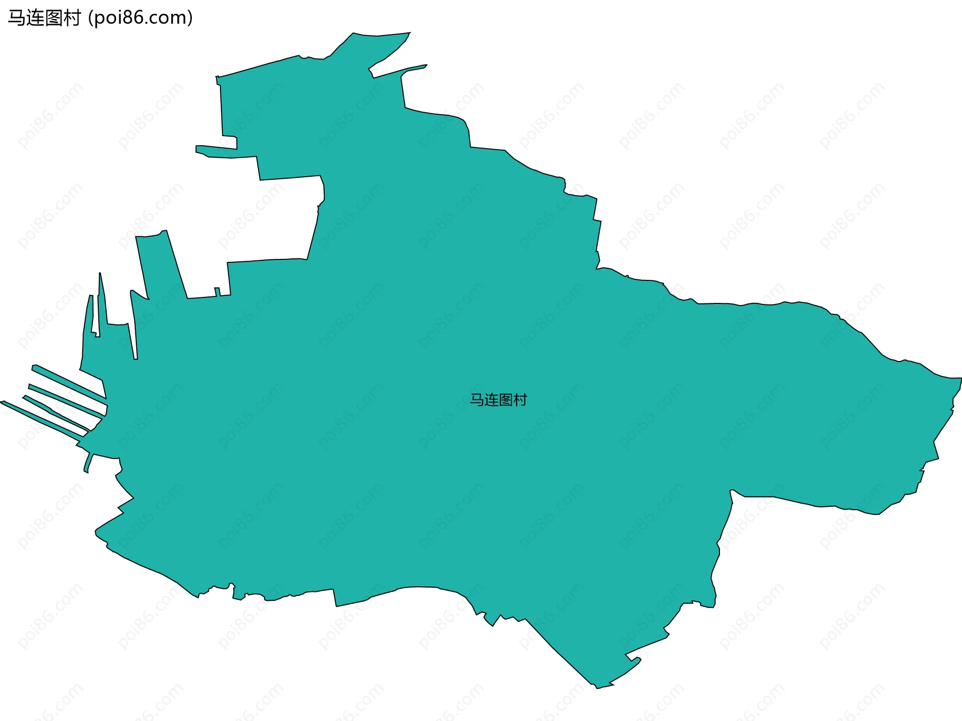 马连图村边界地图