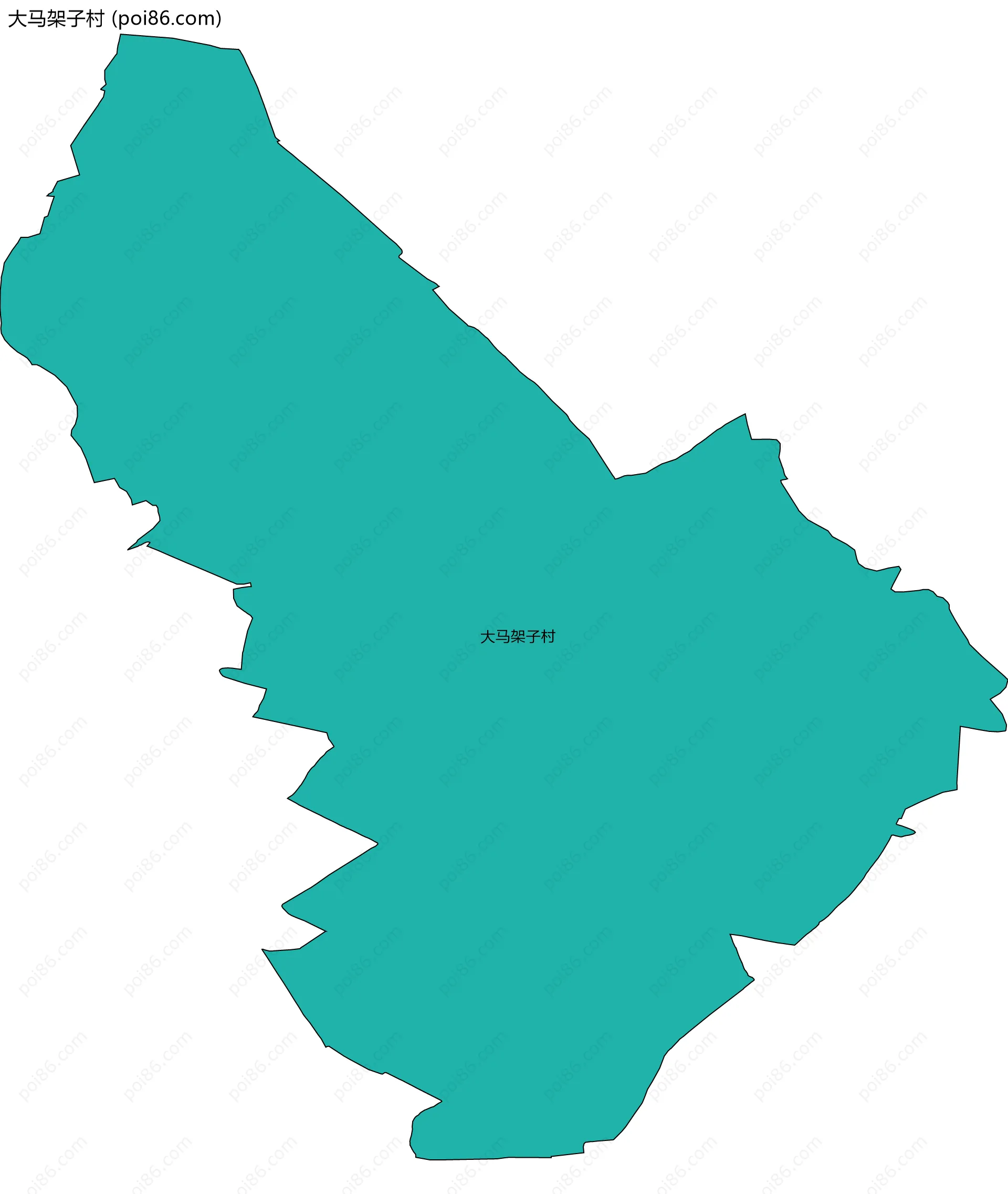 大马架子村边界地图