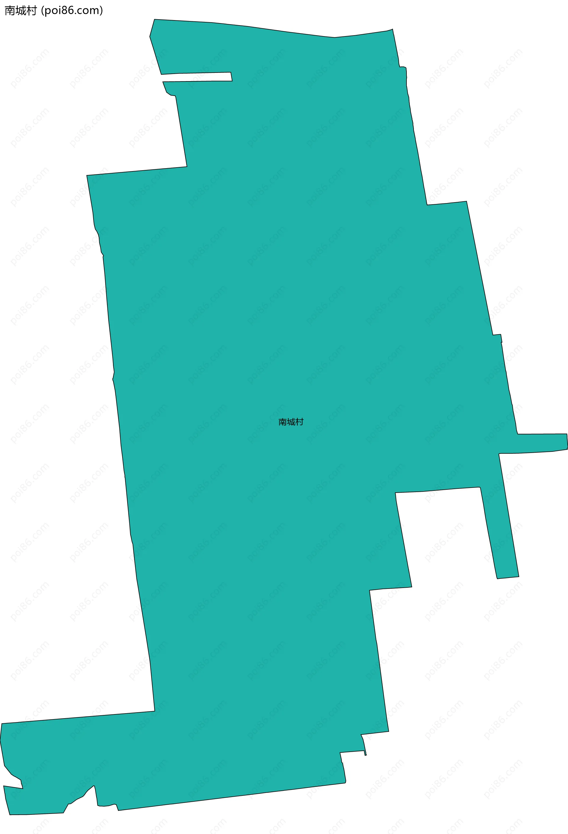 南城村边界地图