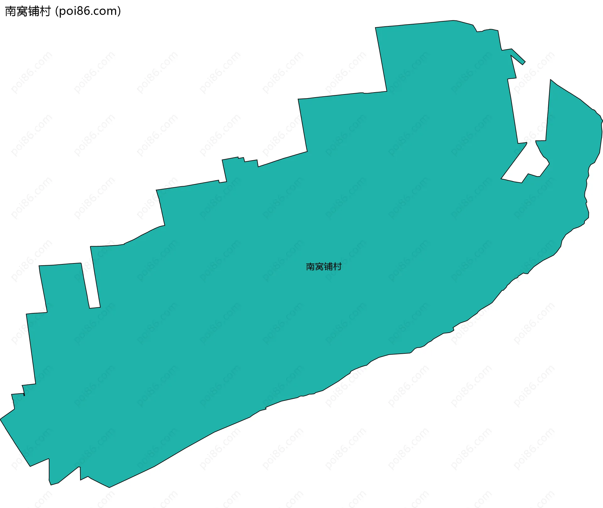 南窝铺村边界地图