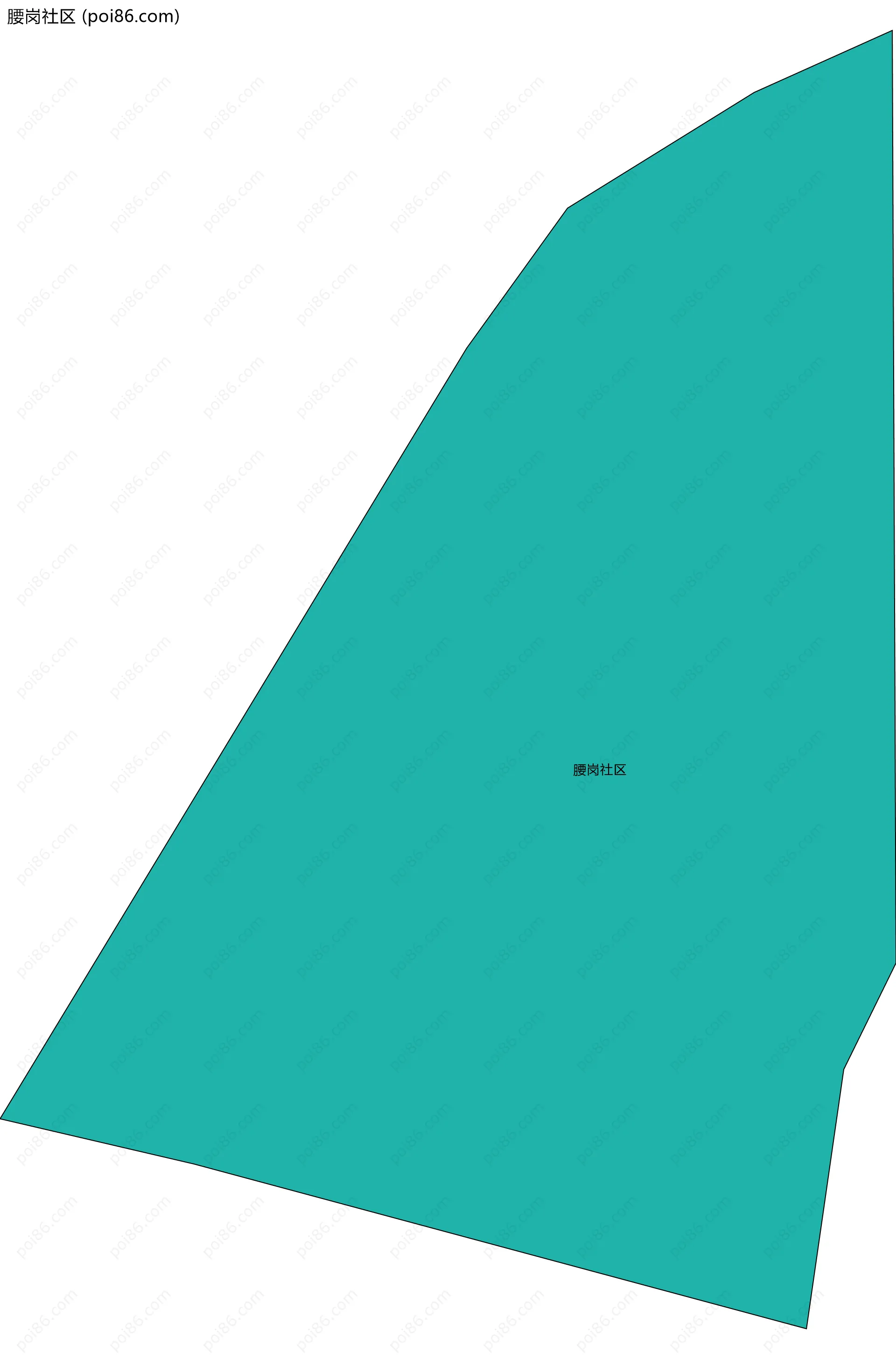 腰岗社区边界地图