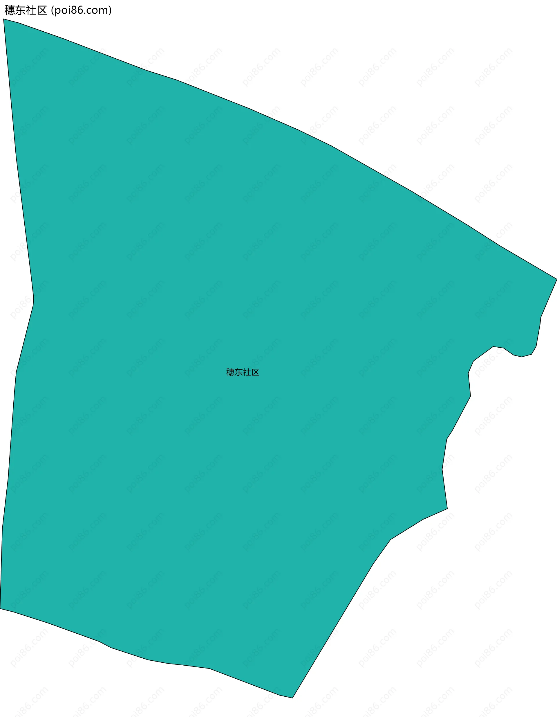 穗东社区边界地图