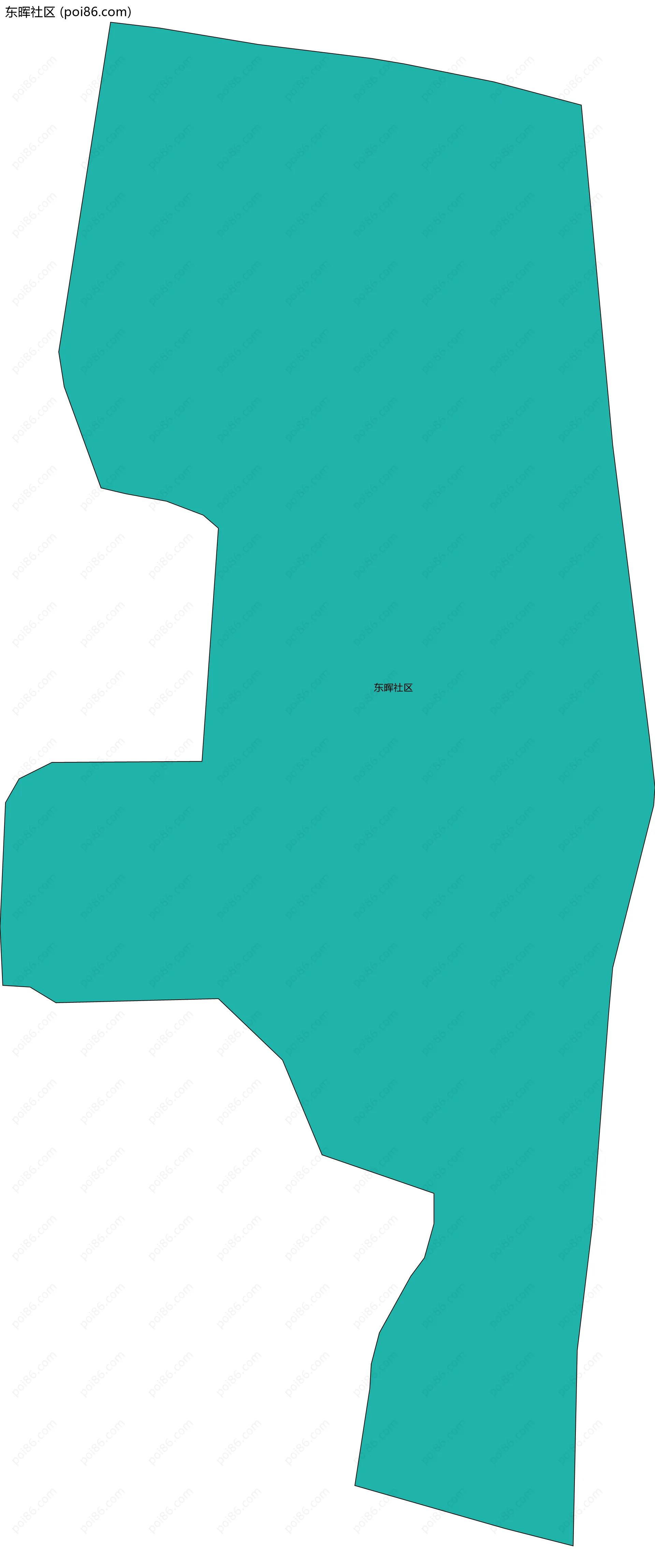 东晖社区边界地图