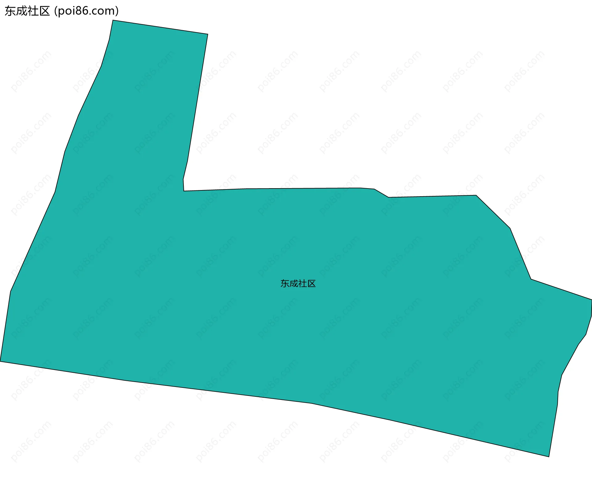 东成社区边界地图