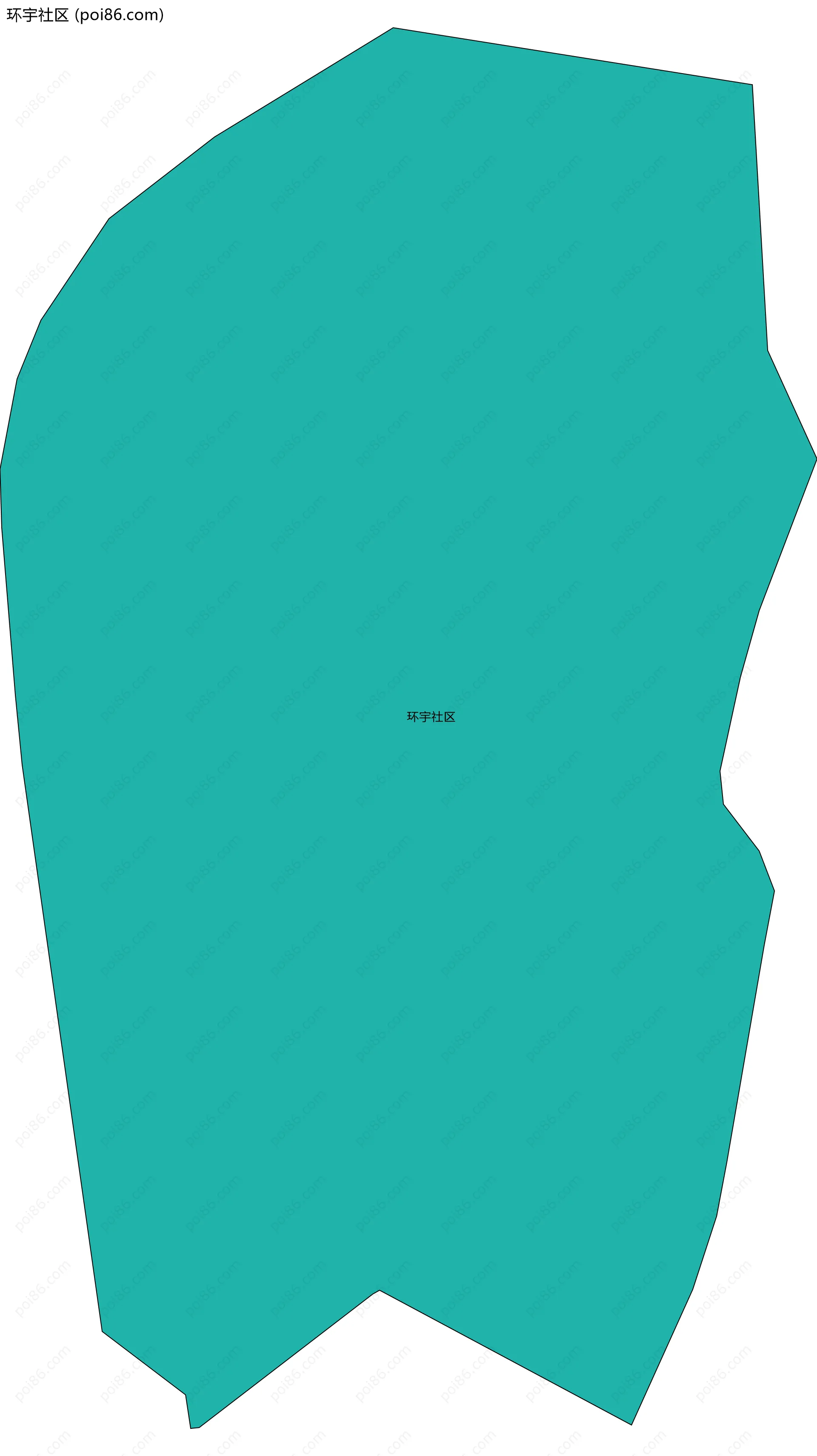 环宇社区边界地图