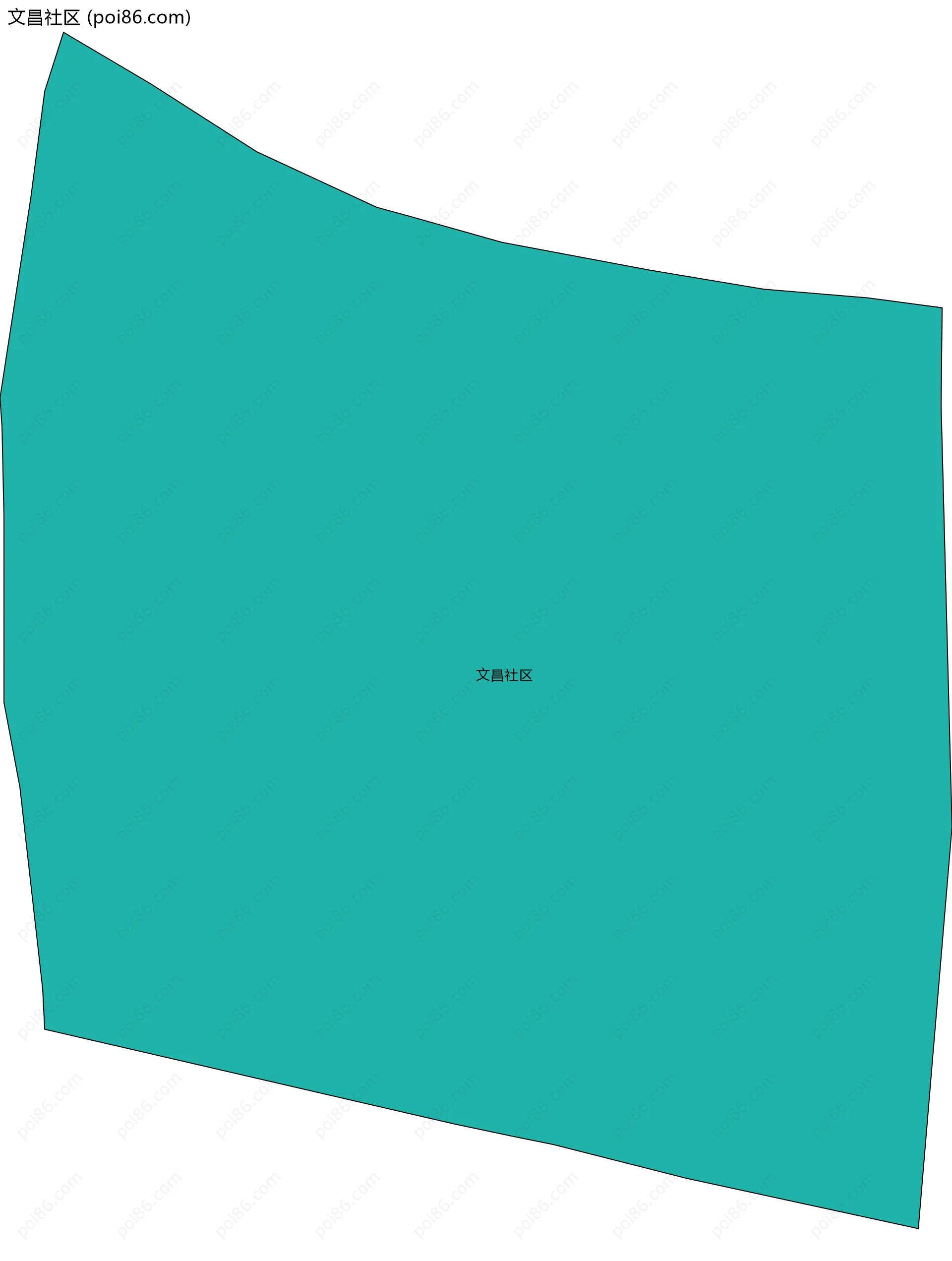 文昌社区边界地图