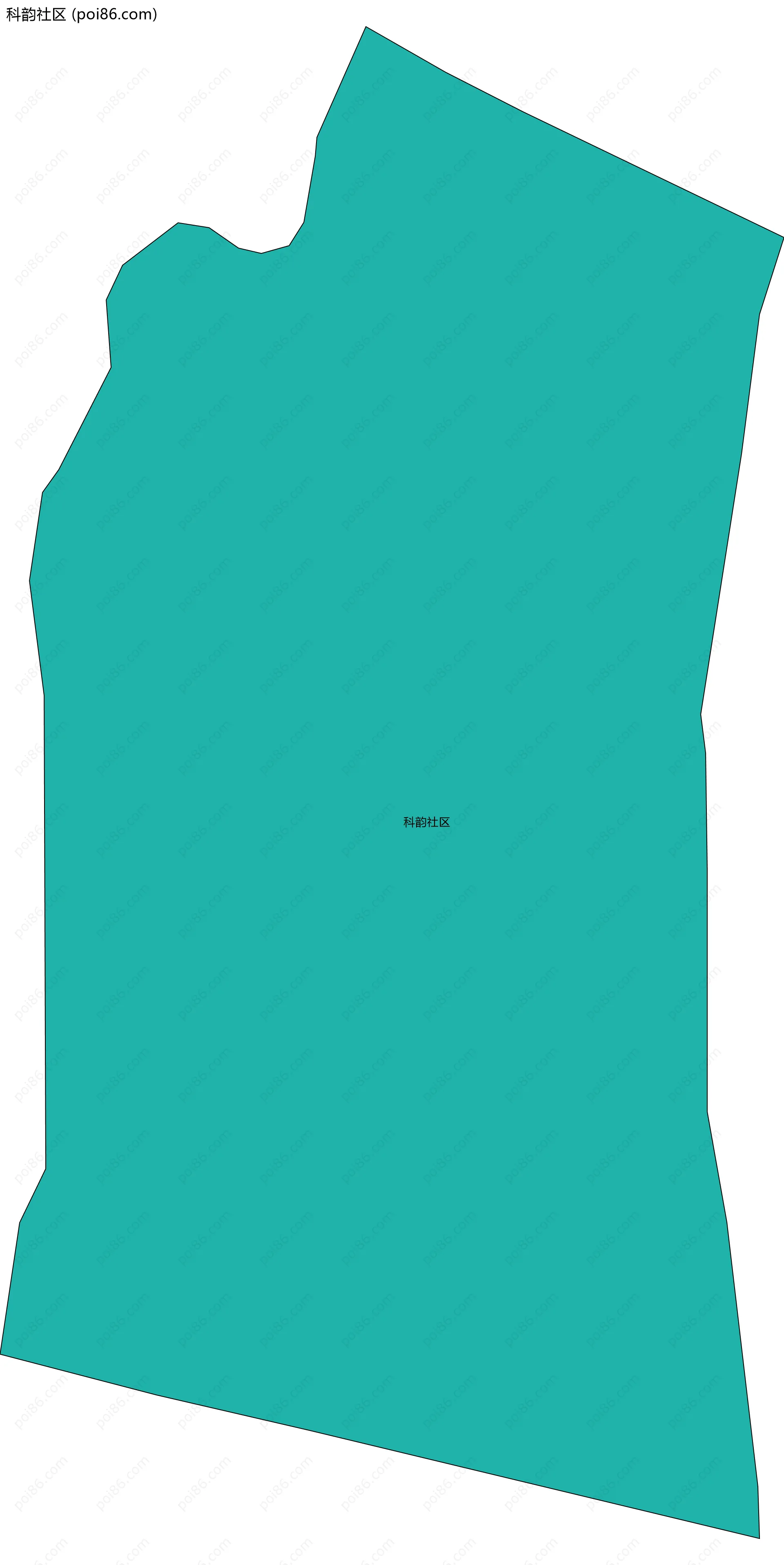 科韵社区边界地图