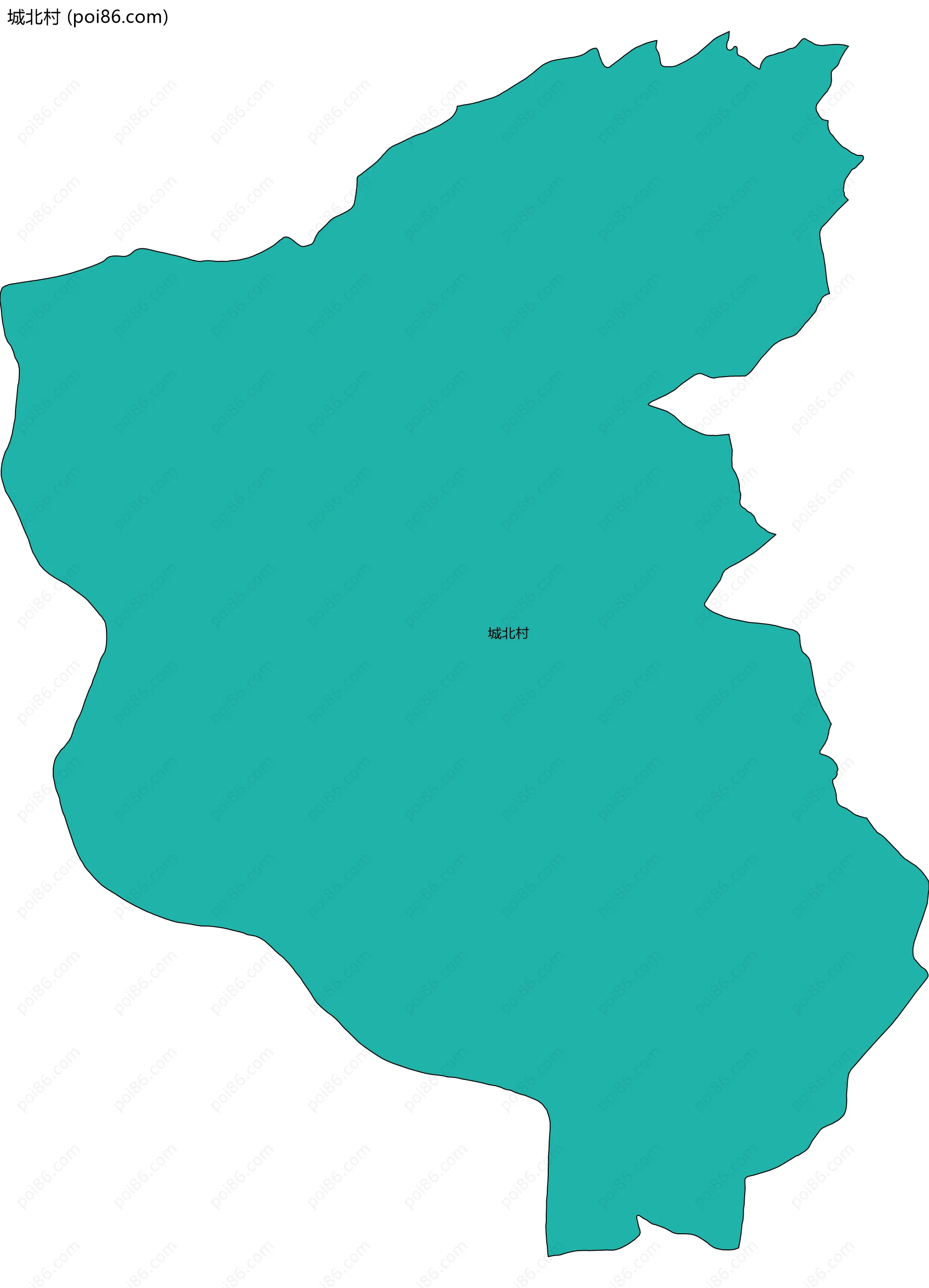 城北村边界地图