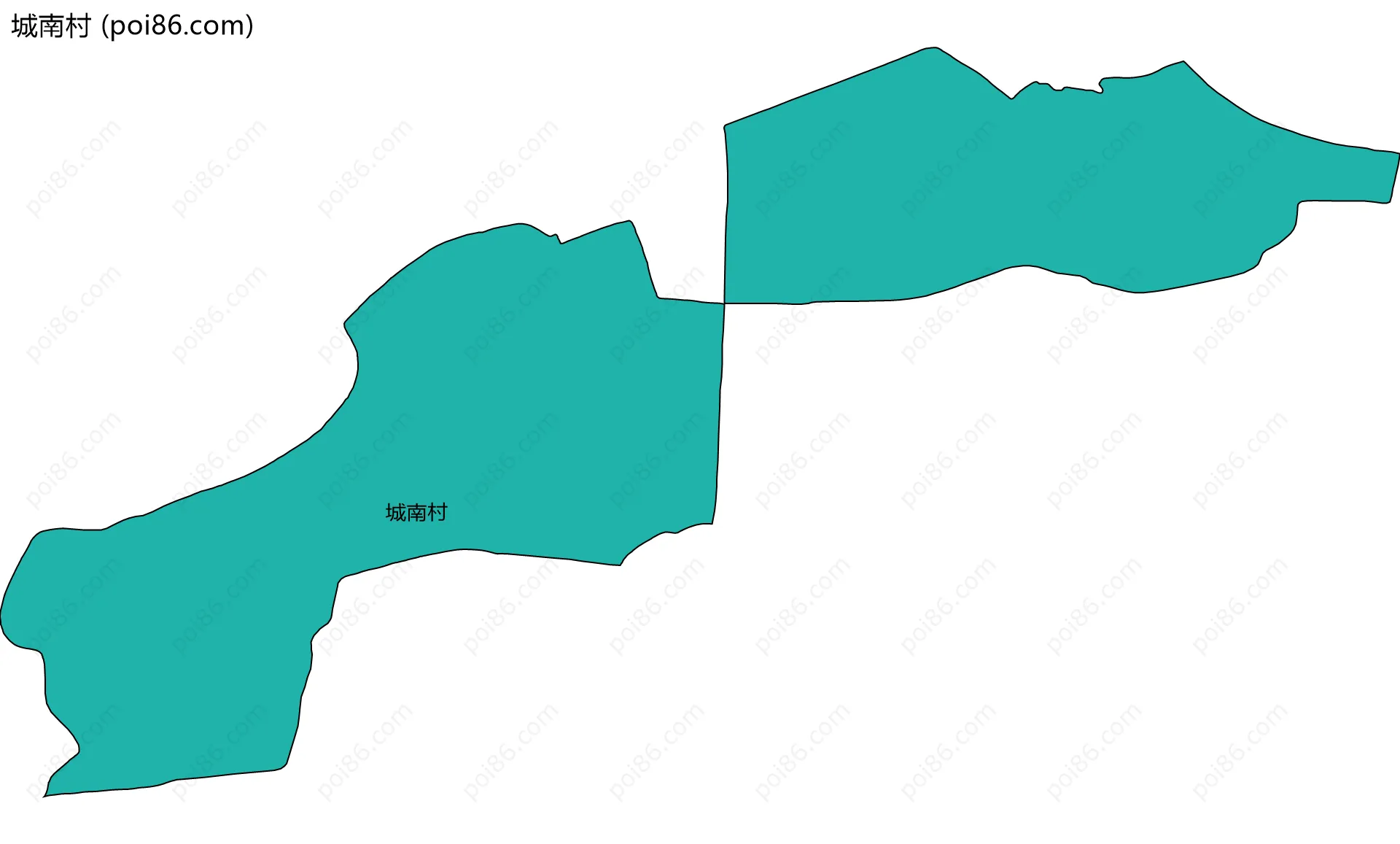 城南村边界地图
