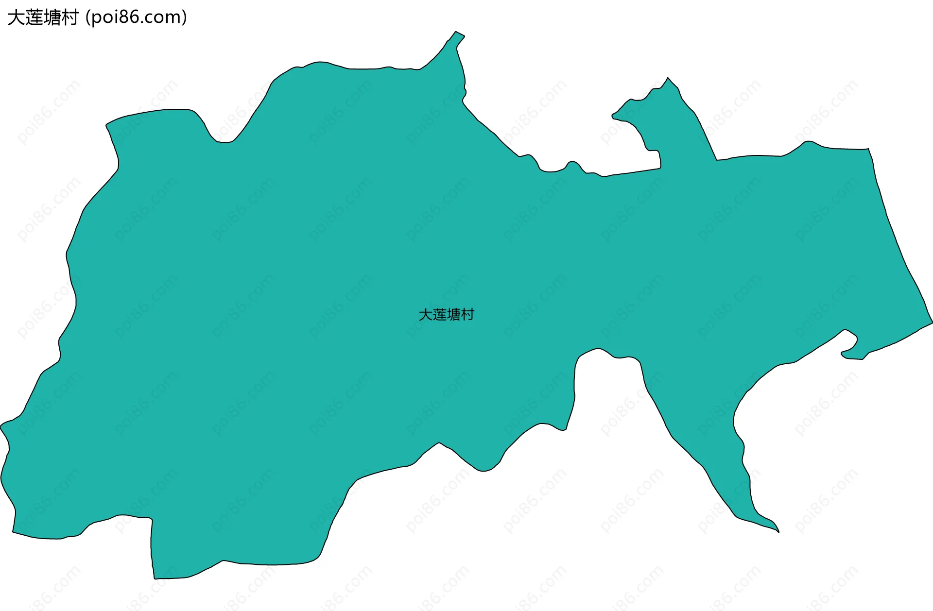 大莲塘村边界地图