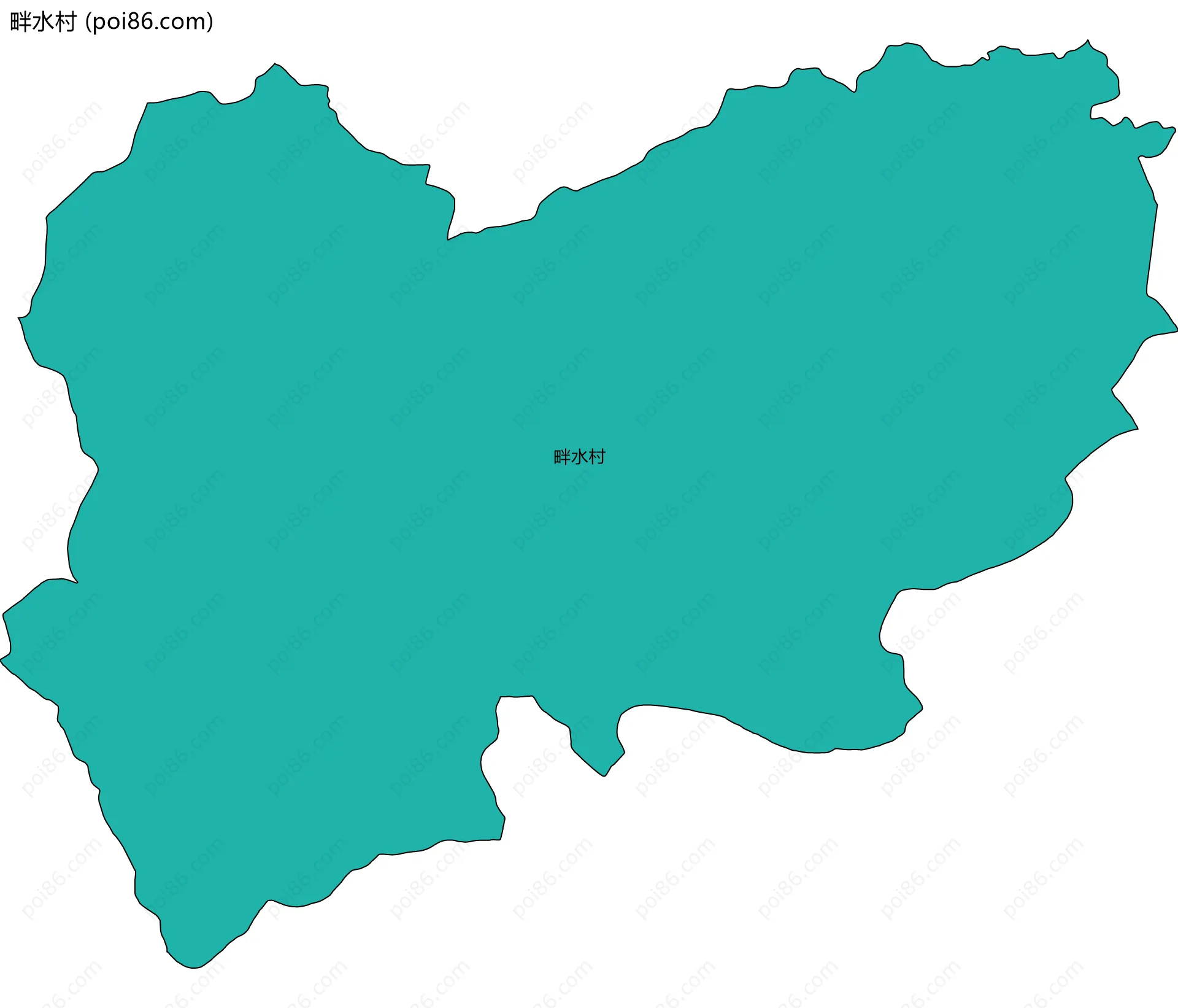 畔水村边界地图
