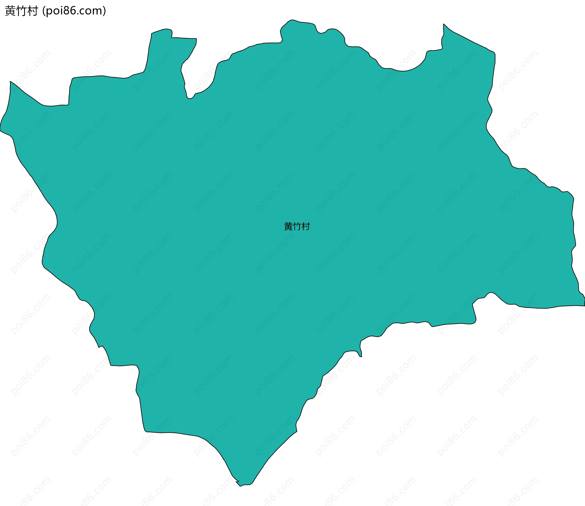 黄竹村边界地图