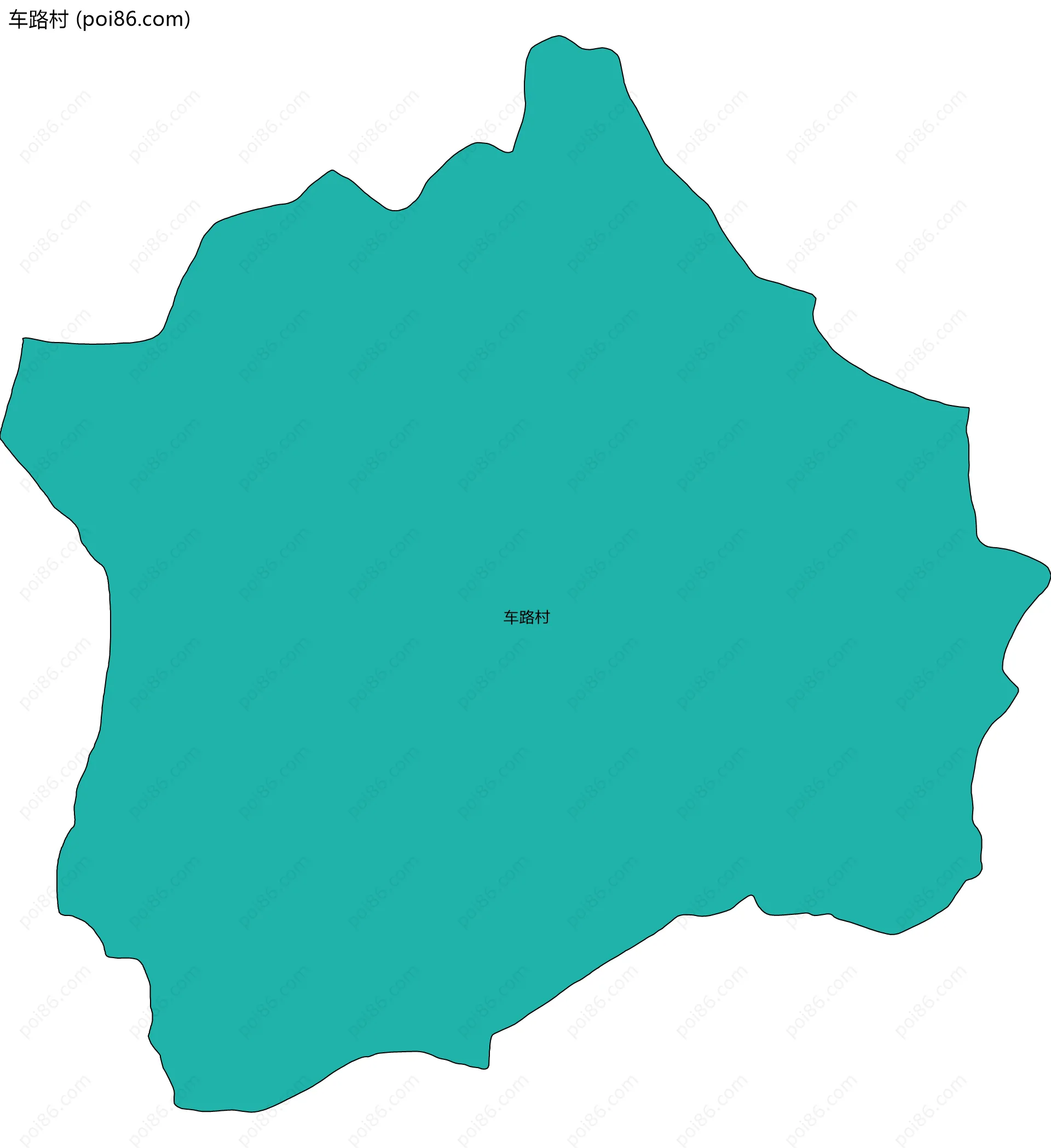车路村边界地图