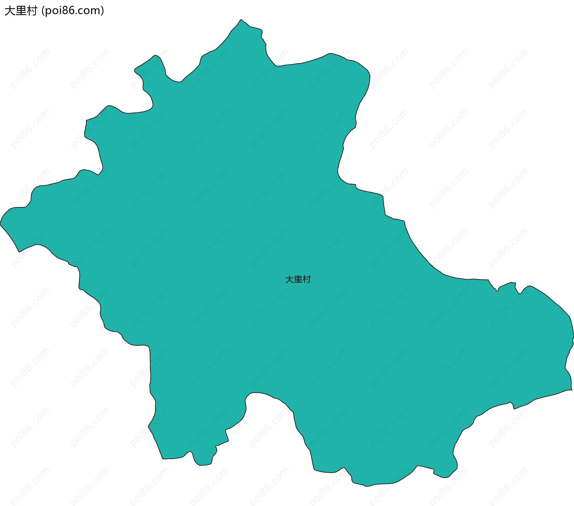 大里村边界地图