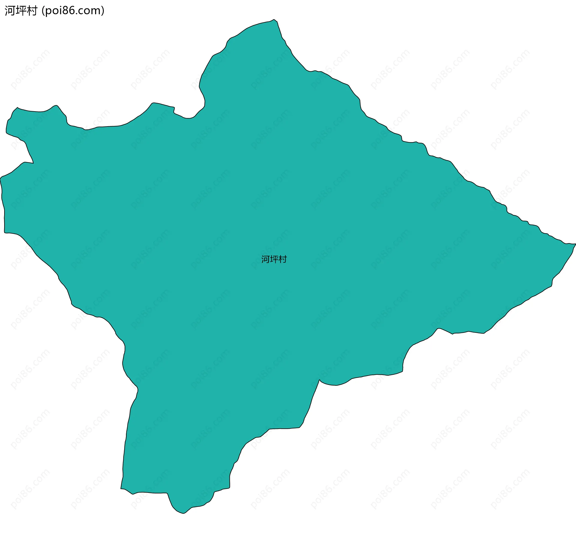 河坪村边界地图