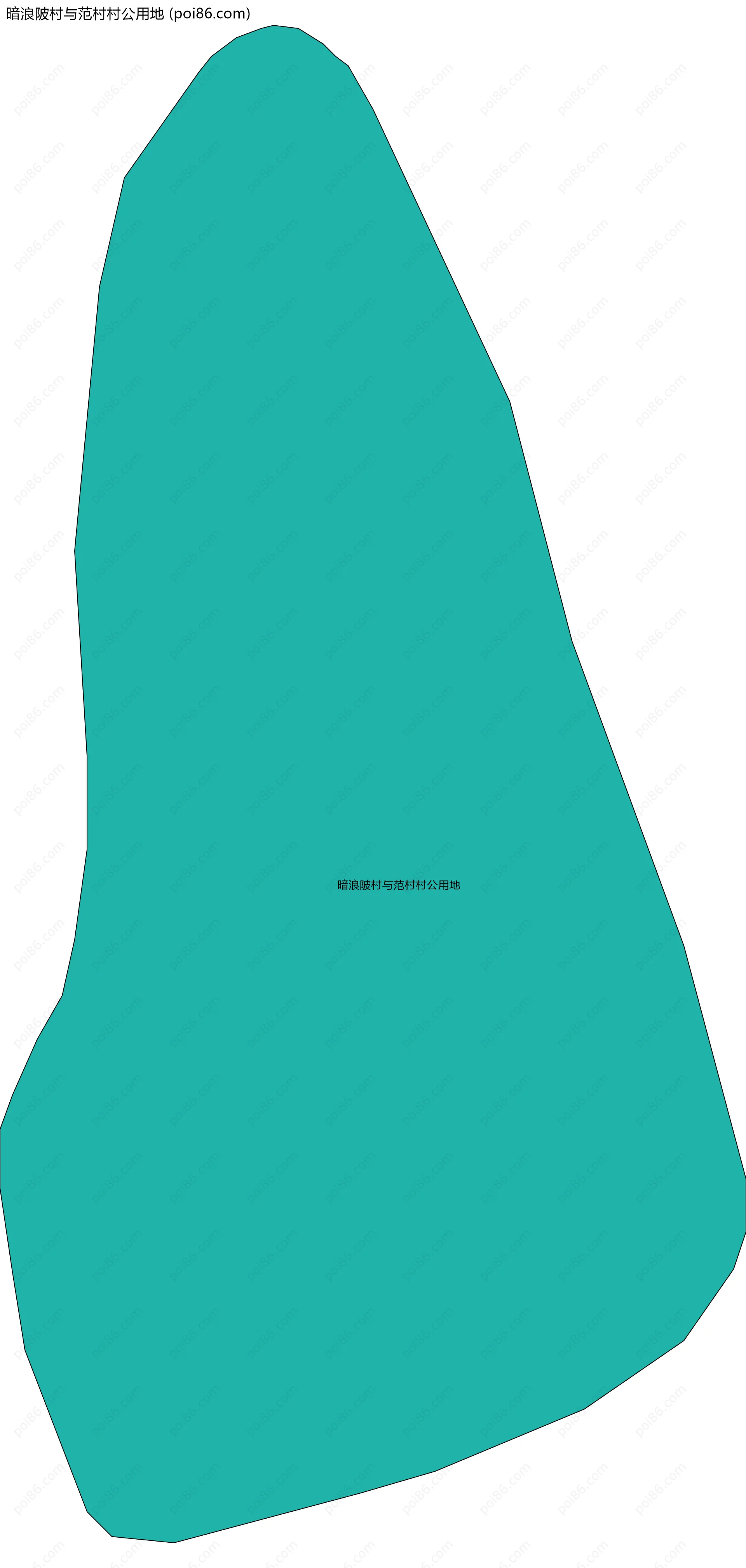 暗浪陂村与范村村公用地边界地图