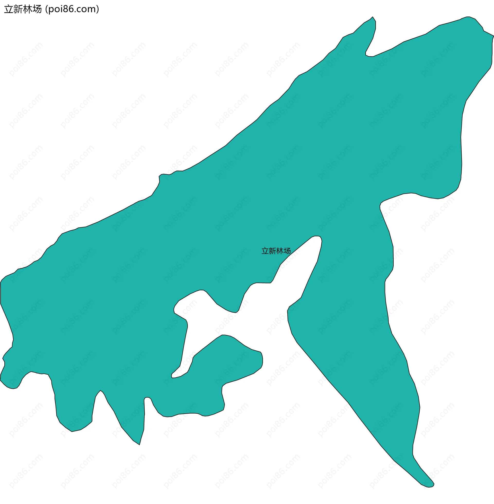 立新林场边界地图