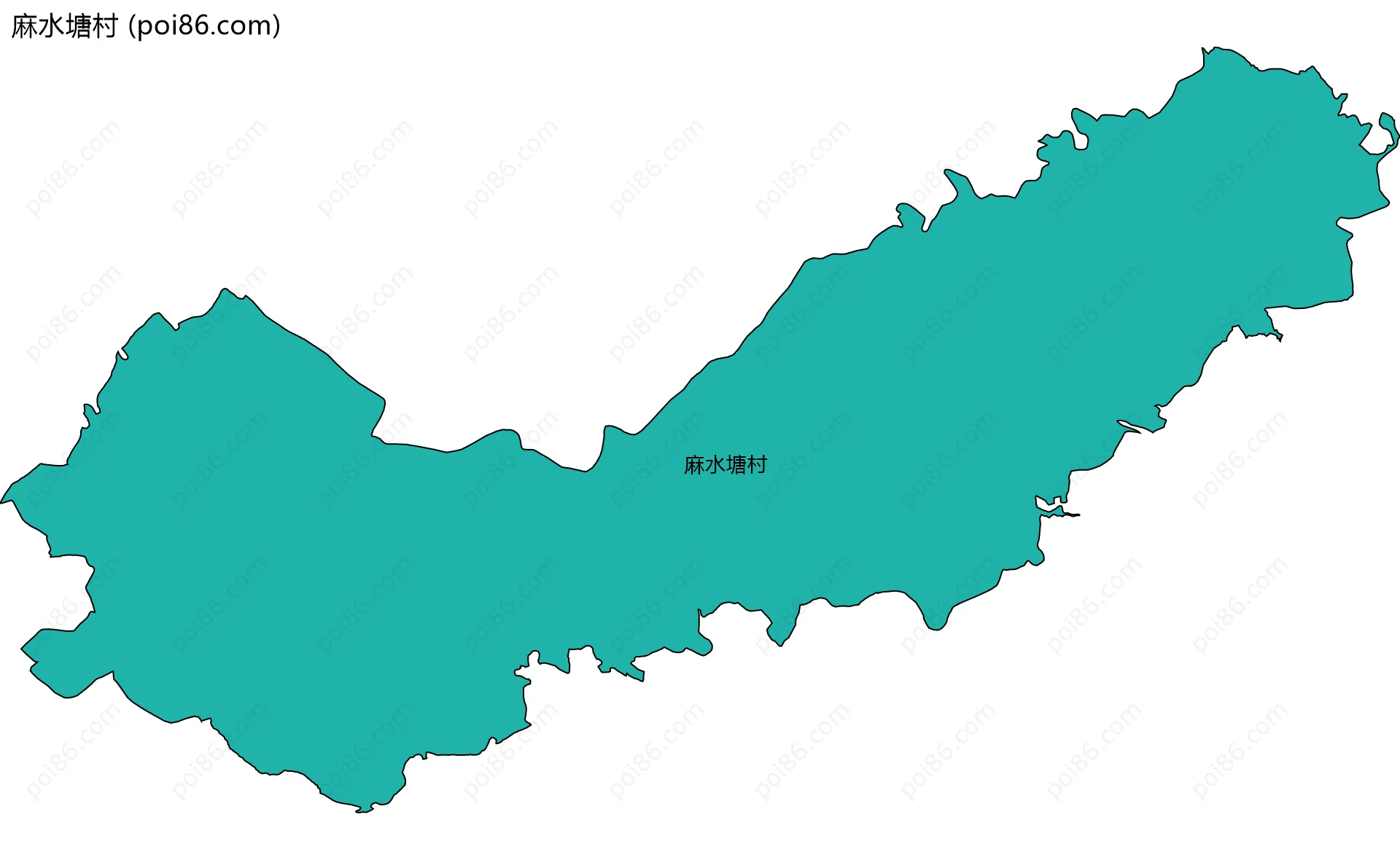 麻水塘村边界地图