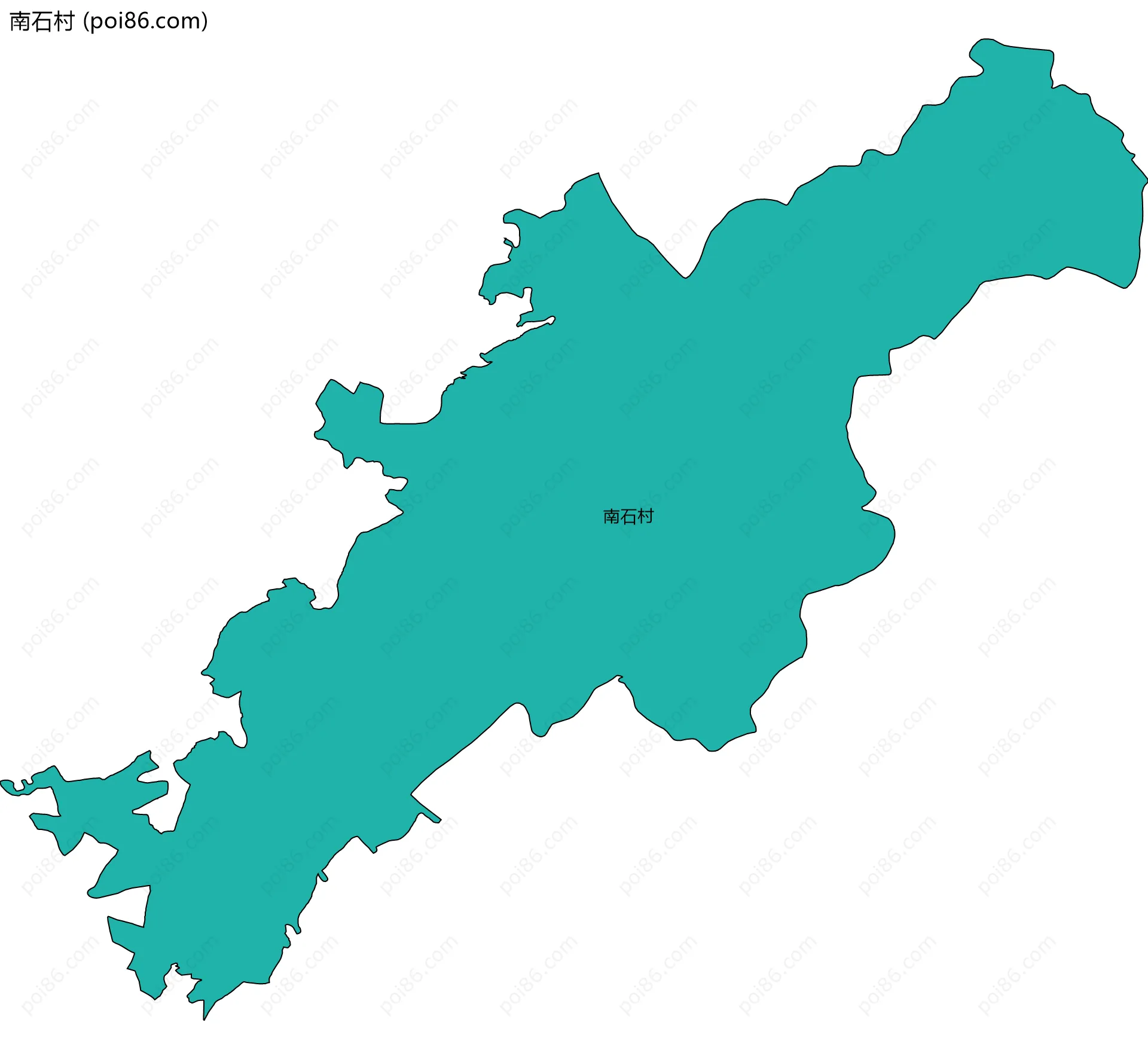南石村边界地图