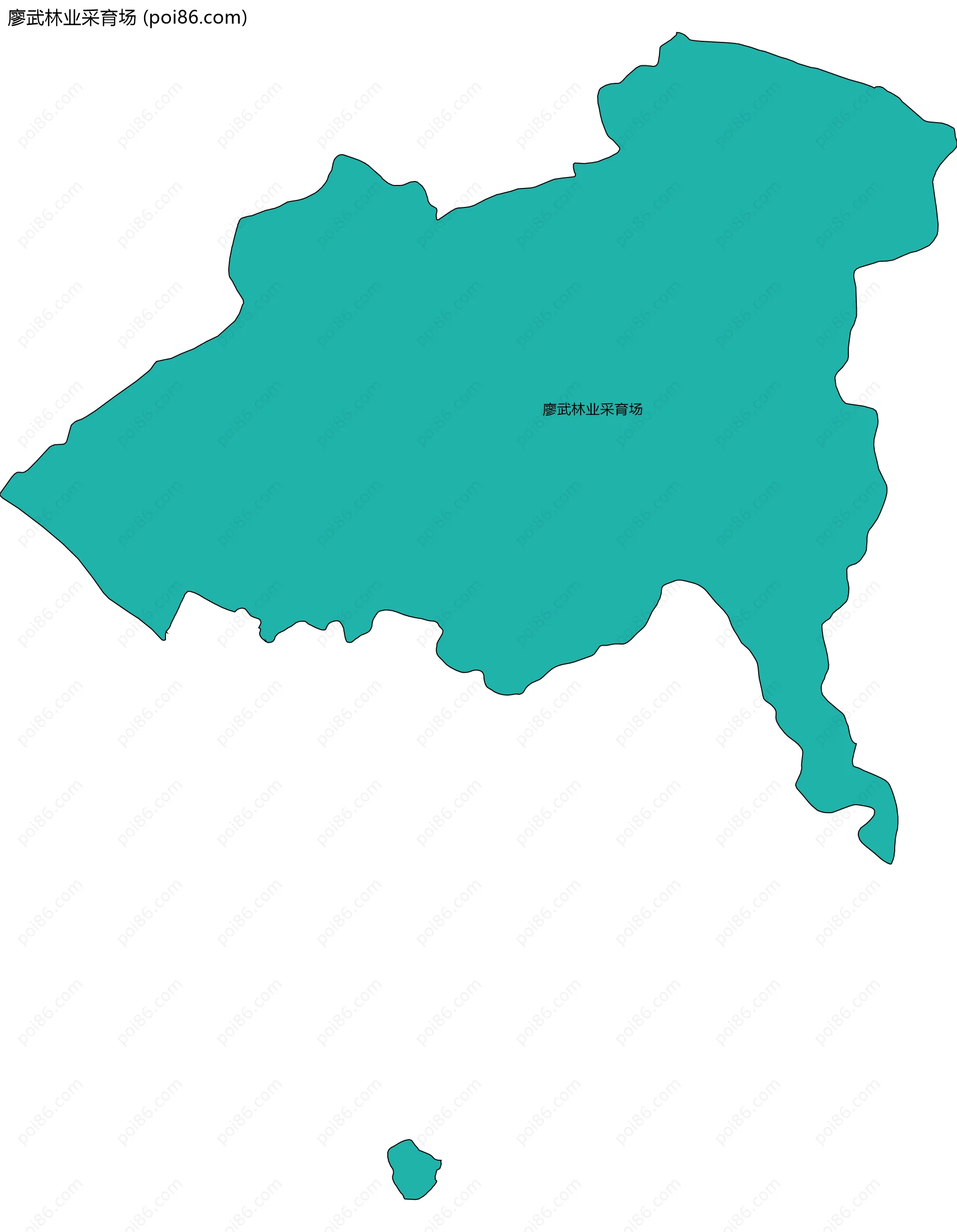 廖武林业采育场边界地图