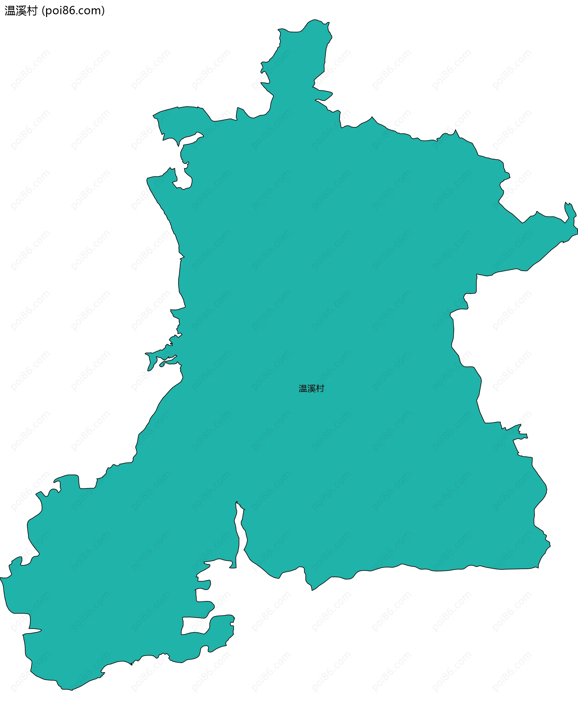 温溪村边界地图