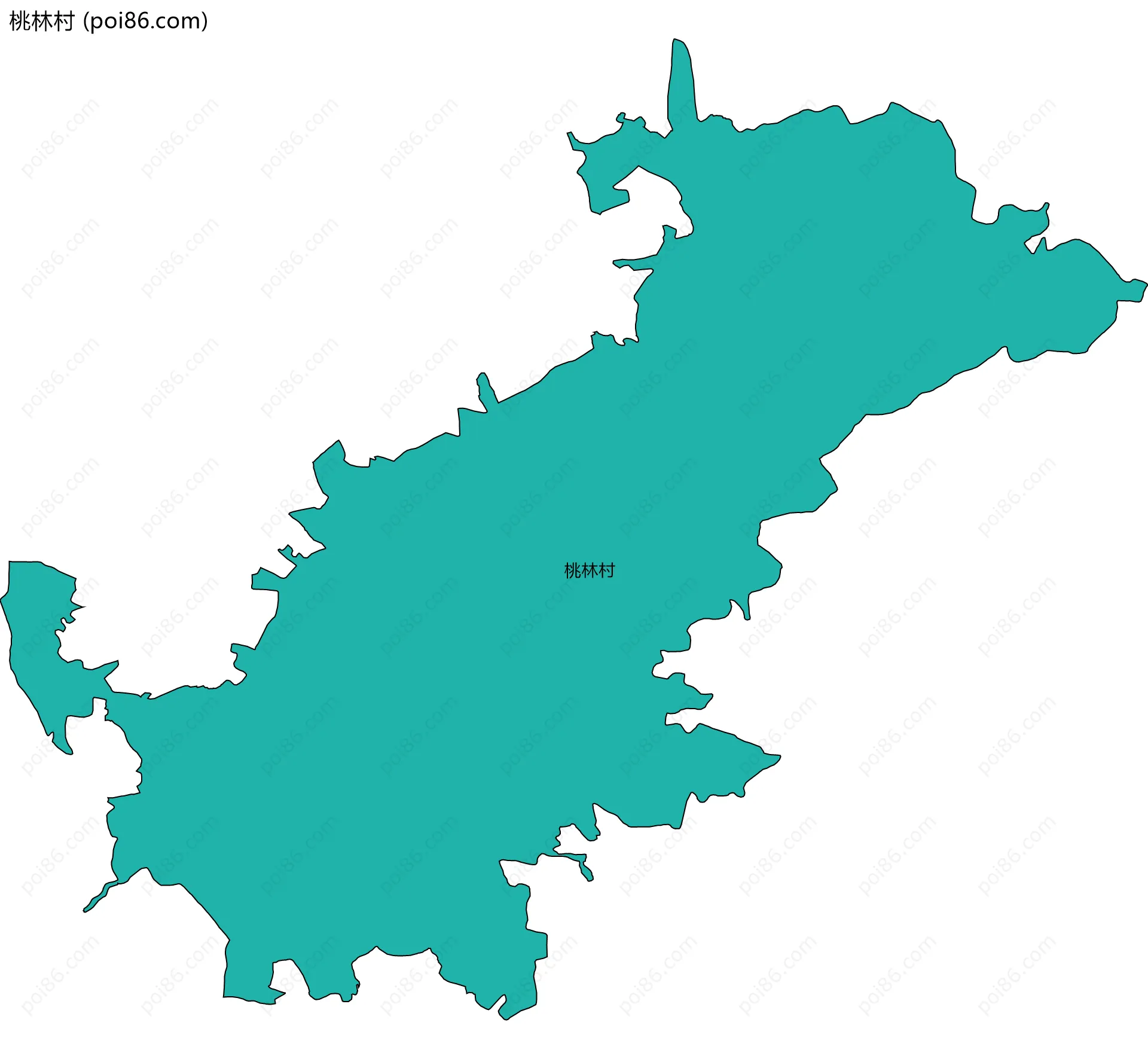 桃林村边界地图