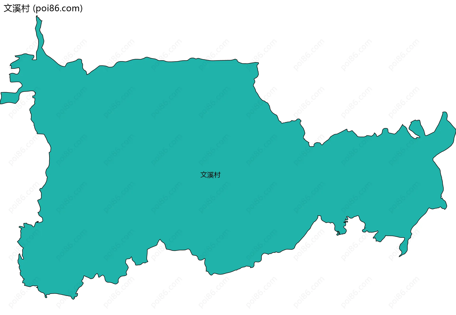 文溪村边界地图