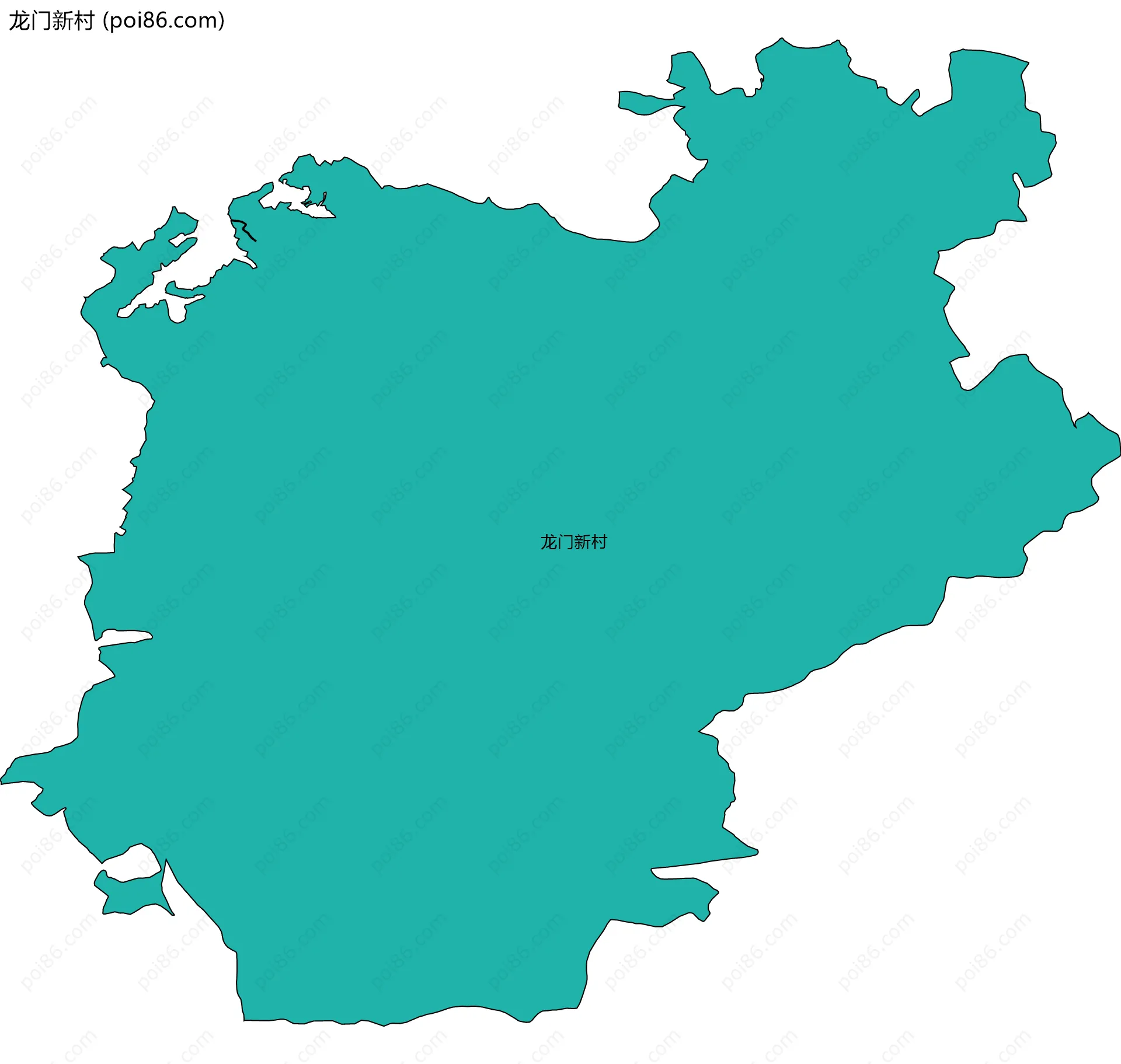 龙门新村边界地图