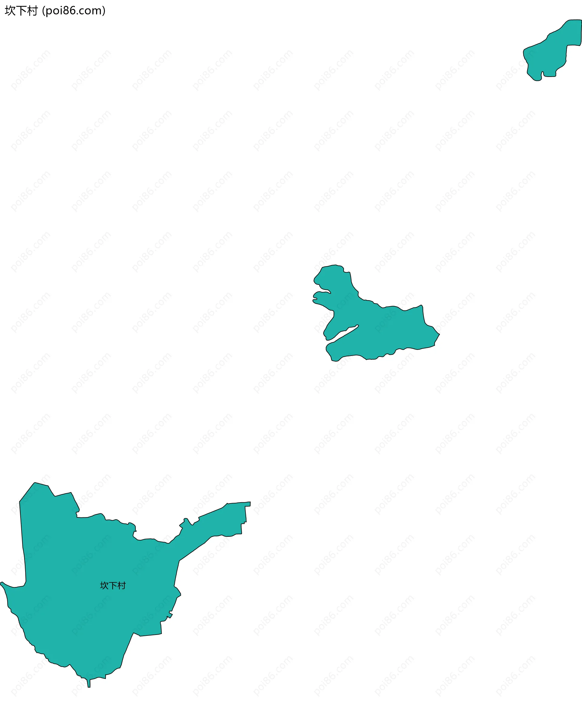 坎下村边界地图