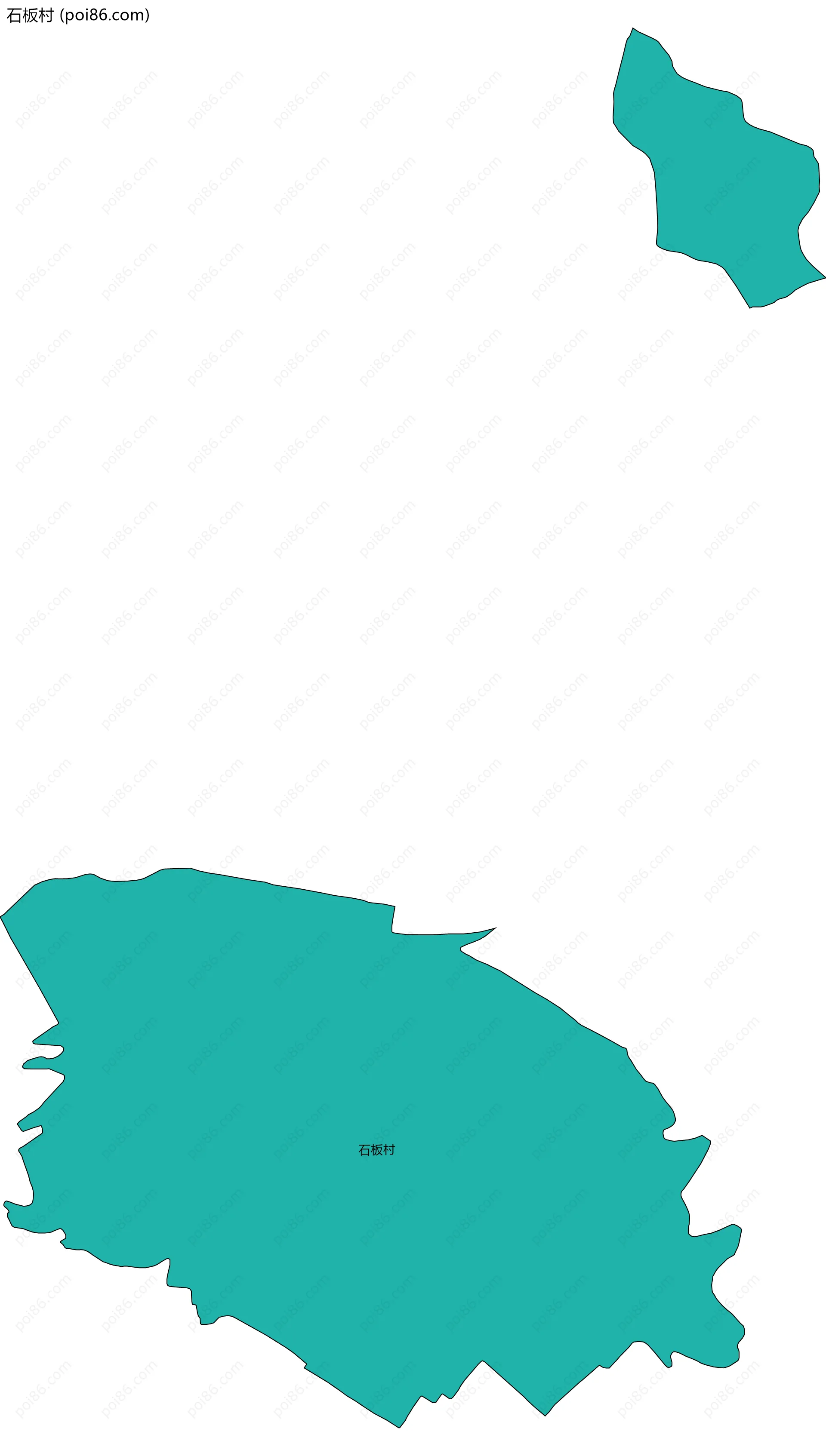 石板村边界地图