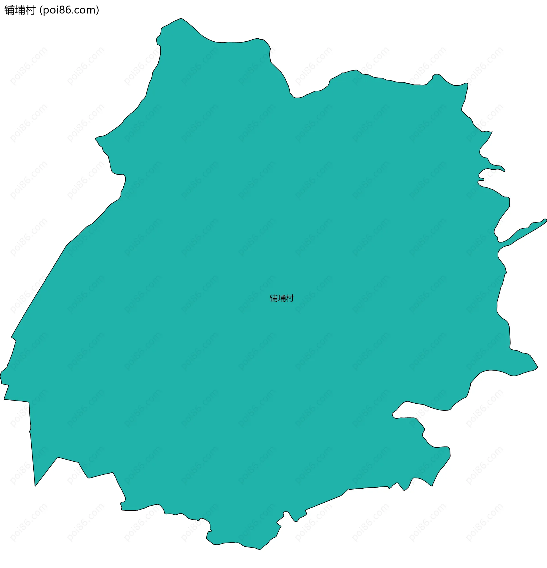 铺埔村边界地图