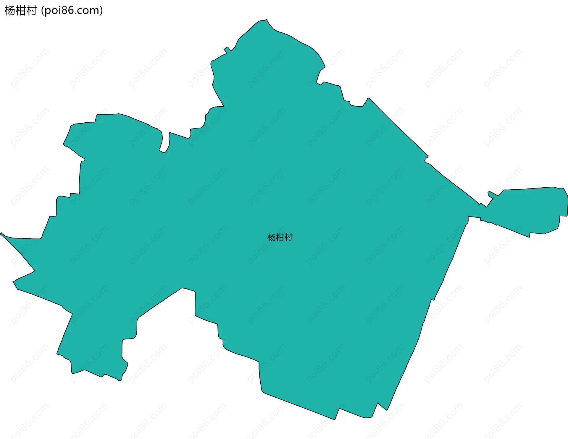 杨柑村边界地图